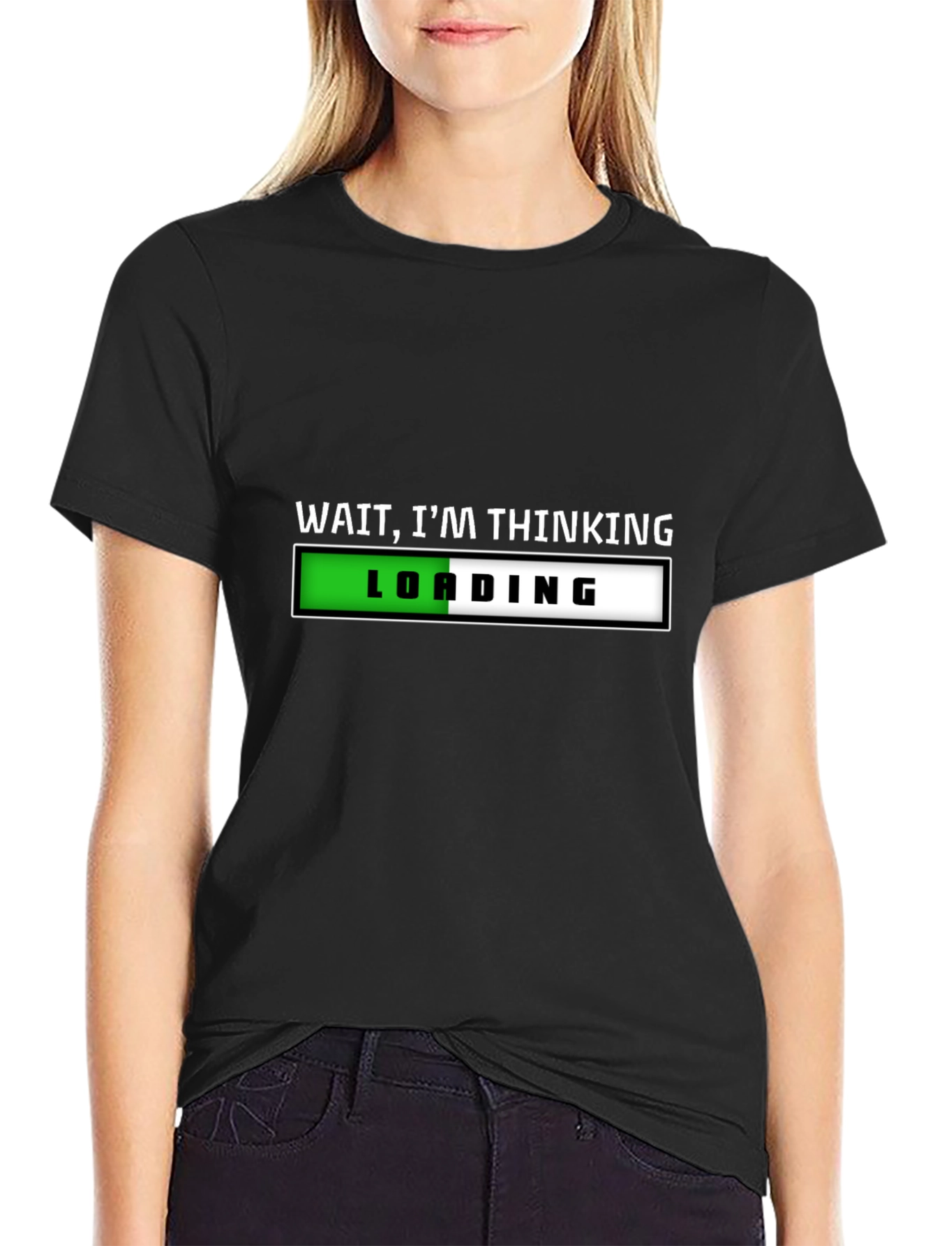 Wait Im Thinking T-Shirt - Funny Novelty Tee