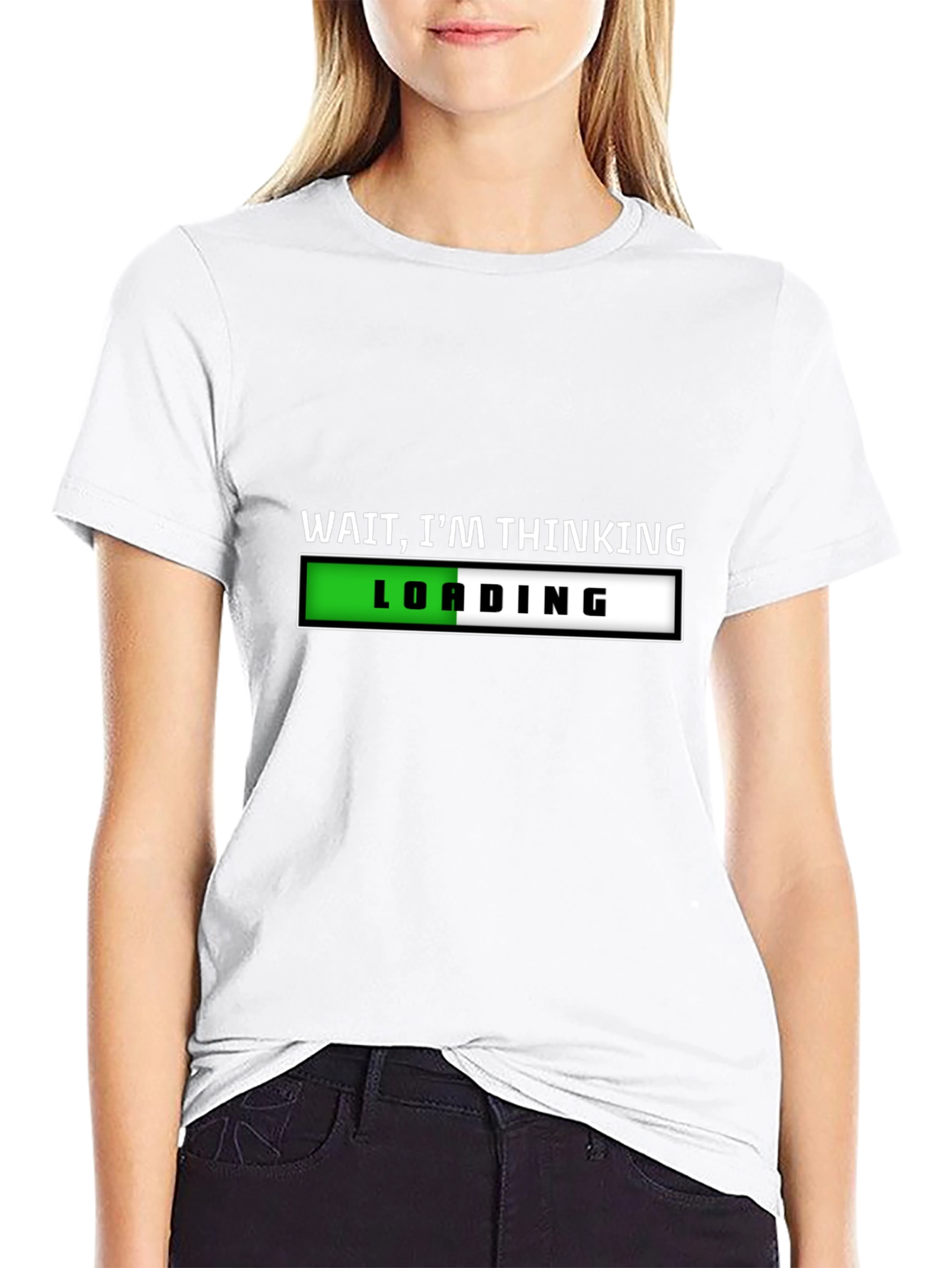 Wait Im Thinking T-Shirt - Funny Novelty Tee