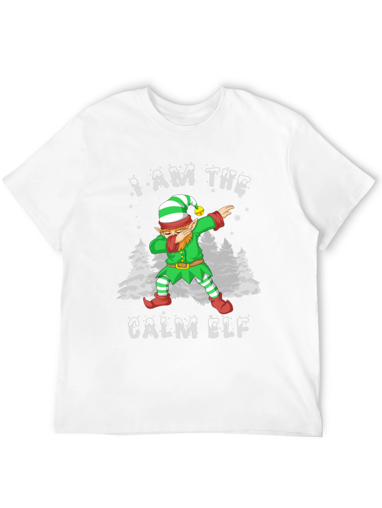 Calm Elf Dabbing Christmas T-Shirt