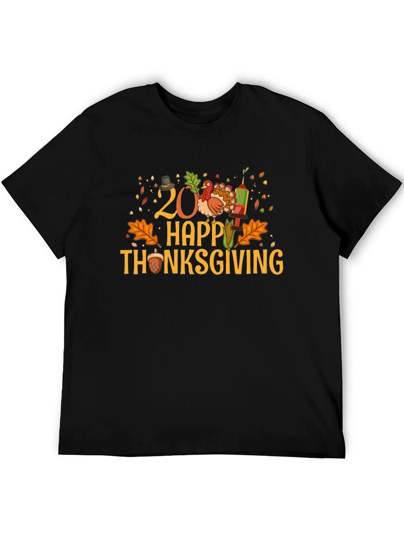 Happy Thanksgiving T-Shirt - Festive Holiday Tee