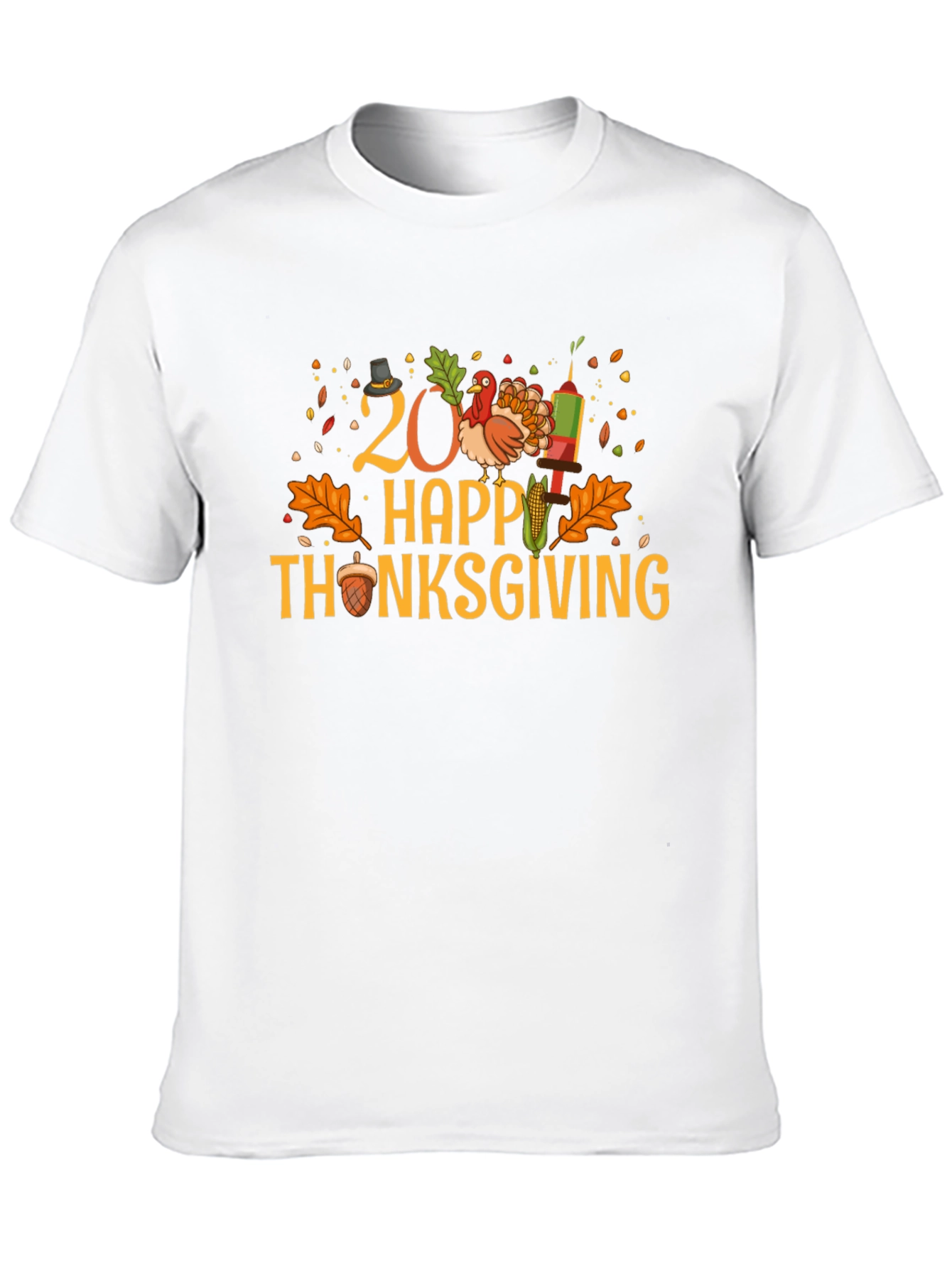 Happy Thanksgiving T-Shirt - Festive Holiday Tee