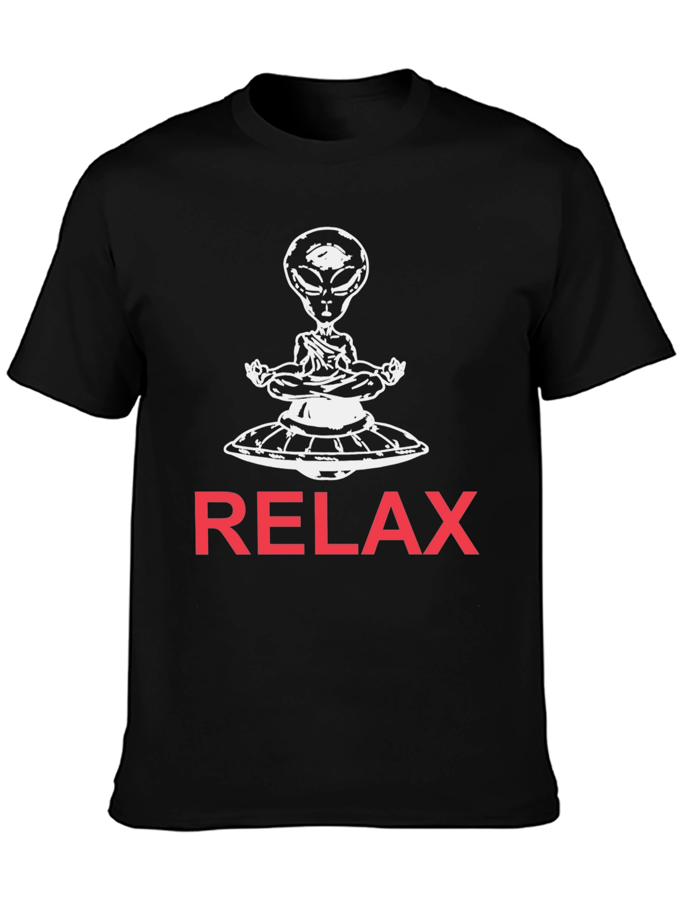 Relax Alien T-Shirt -  UFO Meditation Tee