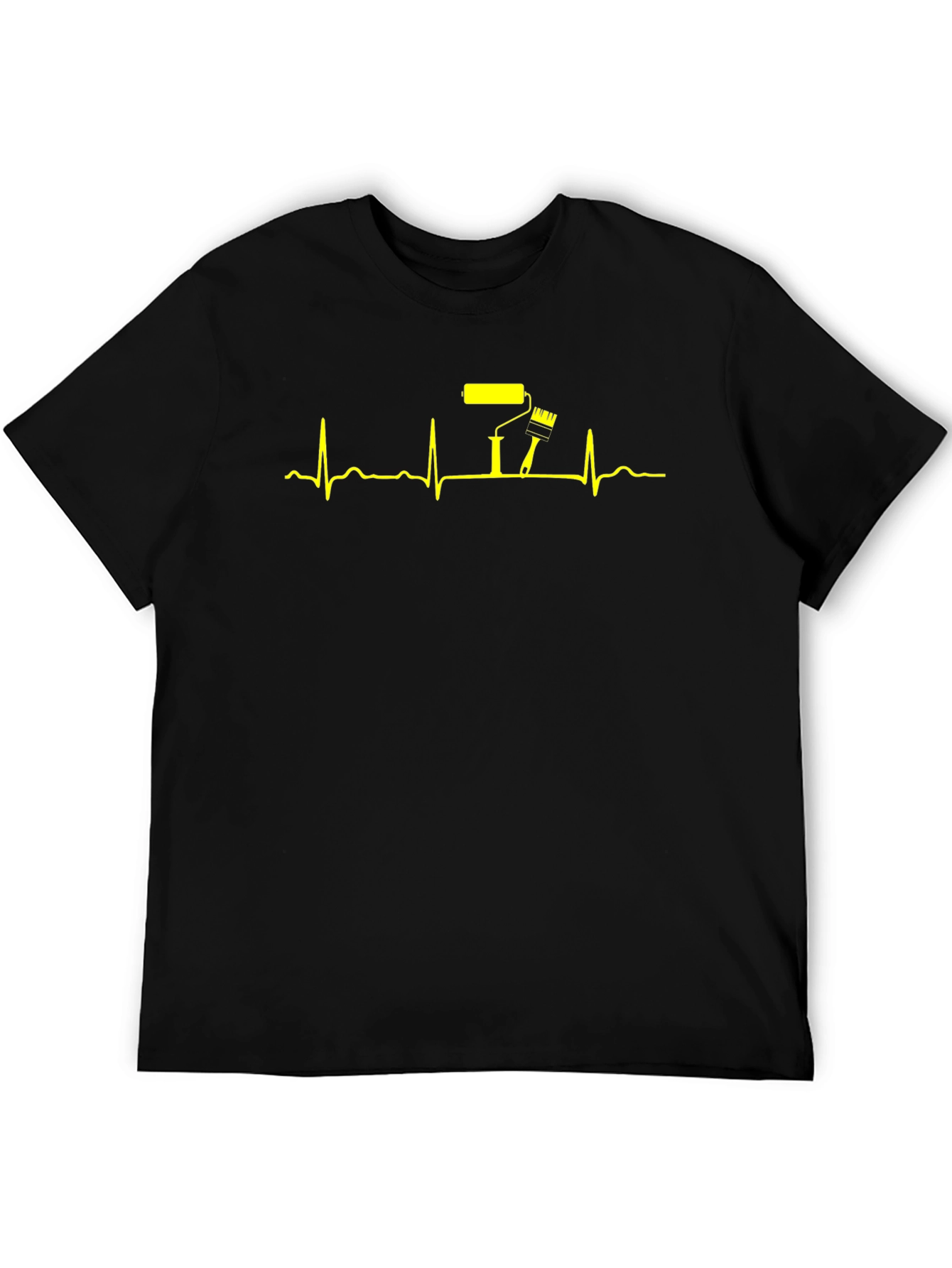 Painters Heartbeat T-Shirt - Black Graphic Tee