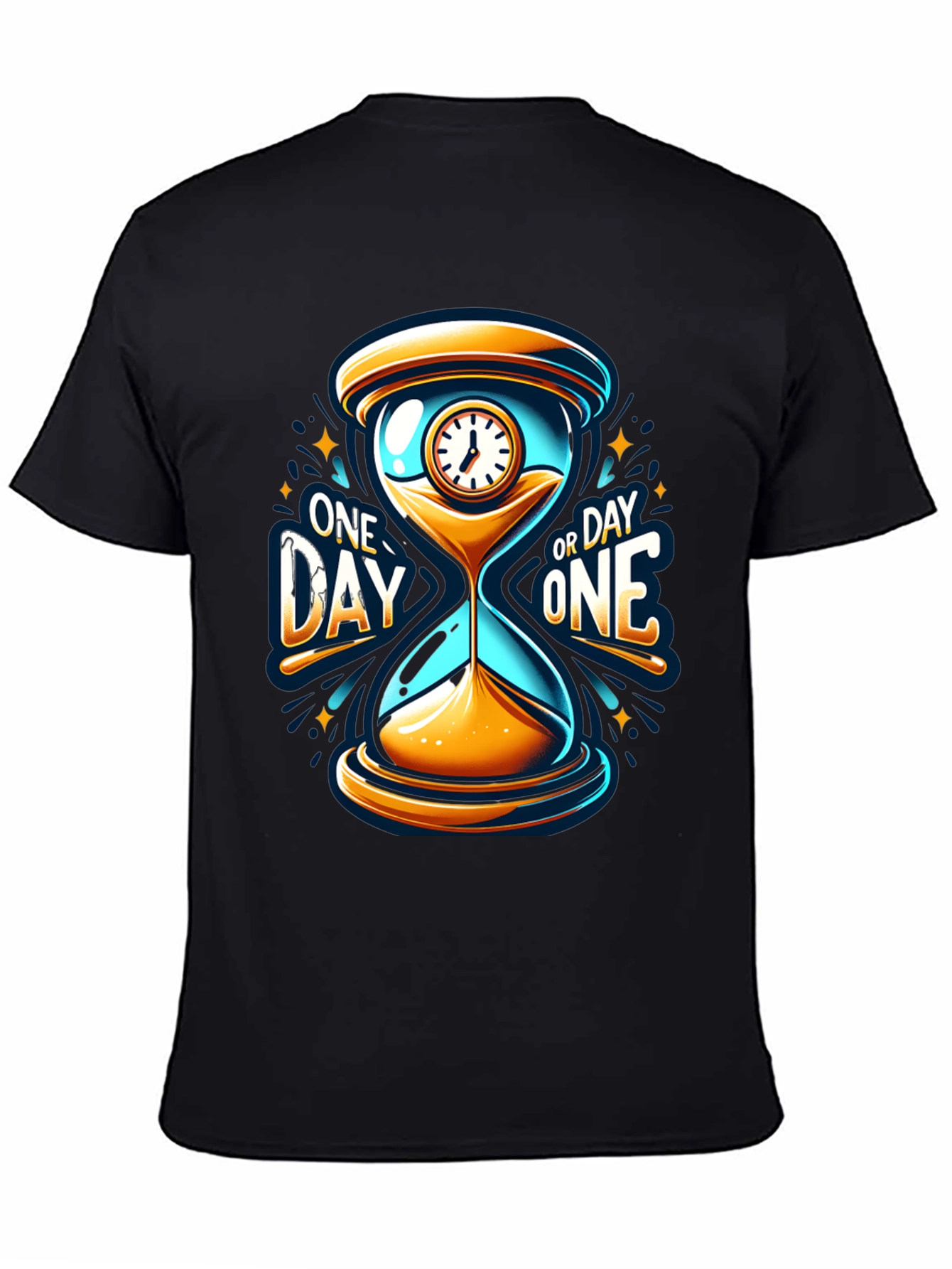 One Day or Day One Hourglass T-Shirt