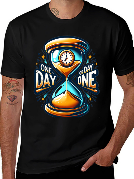 One Day or Day One Hourglass T-Shirt