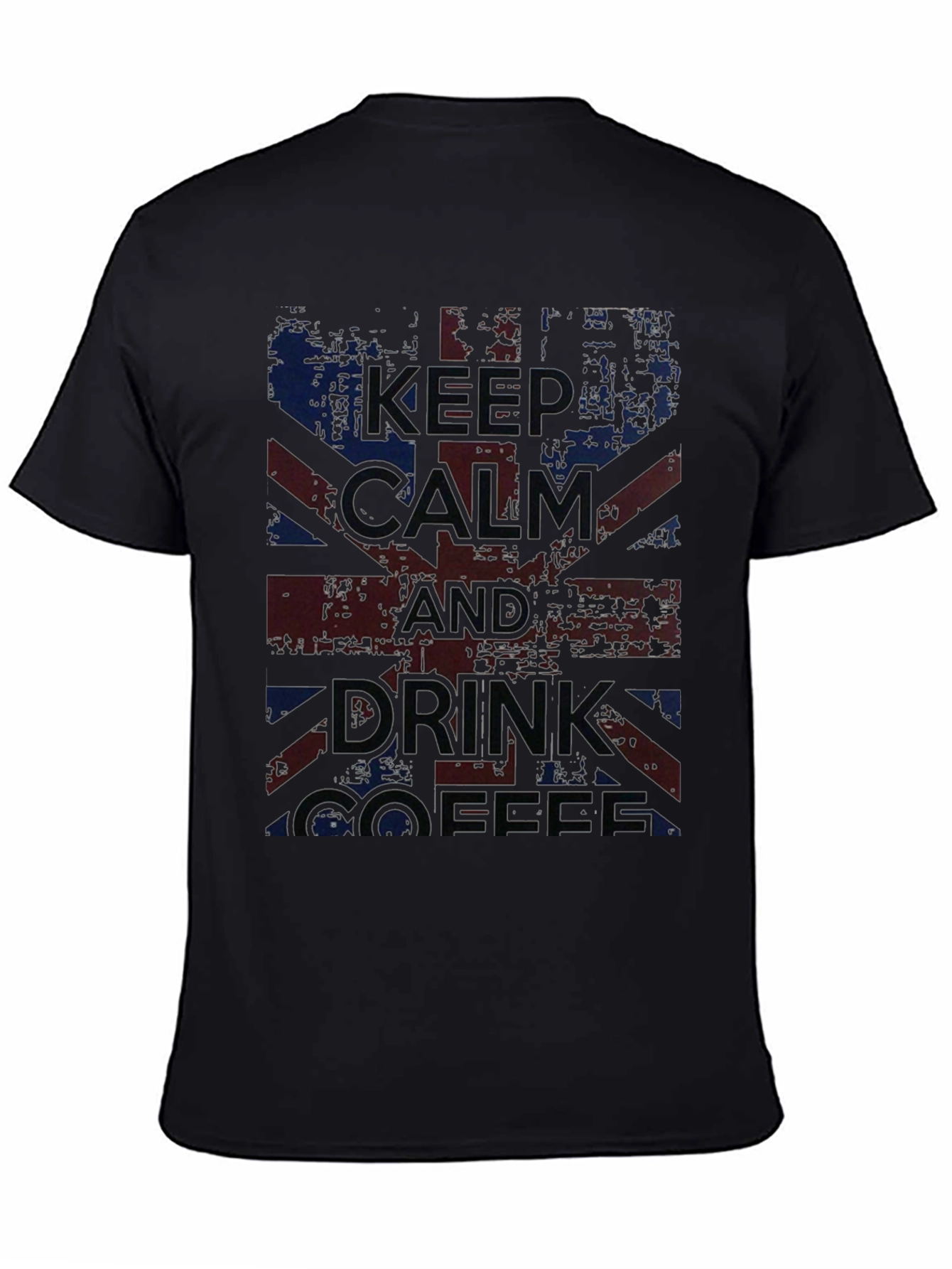 Keep Calm and Drink Coffee - British Flag T-Shirt
