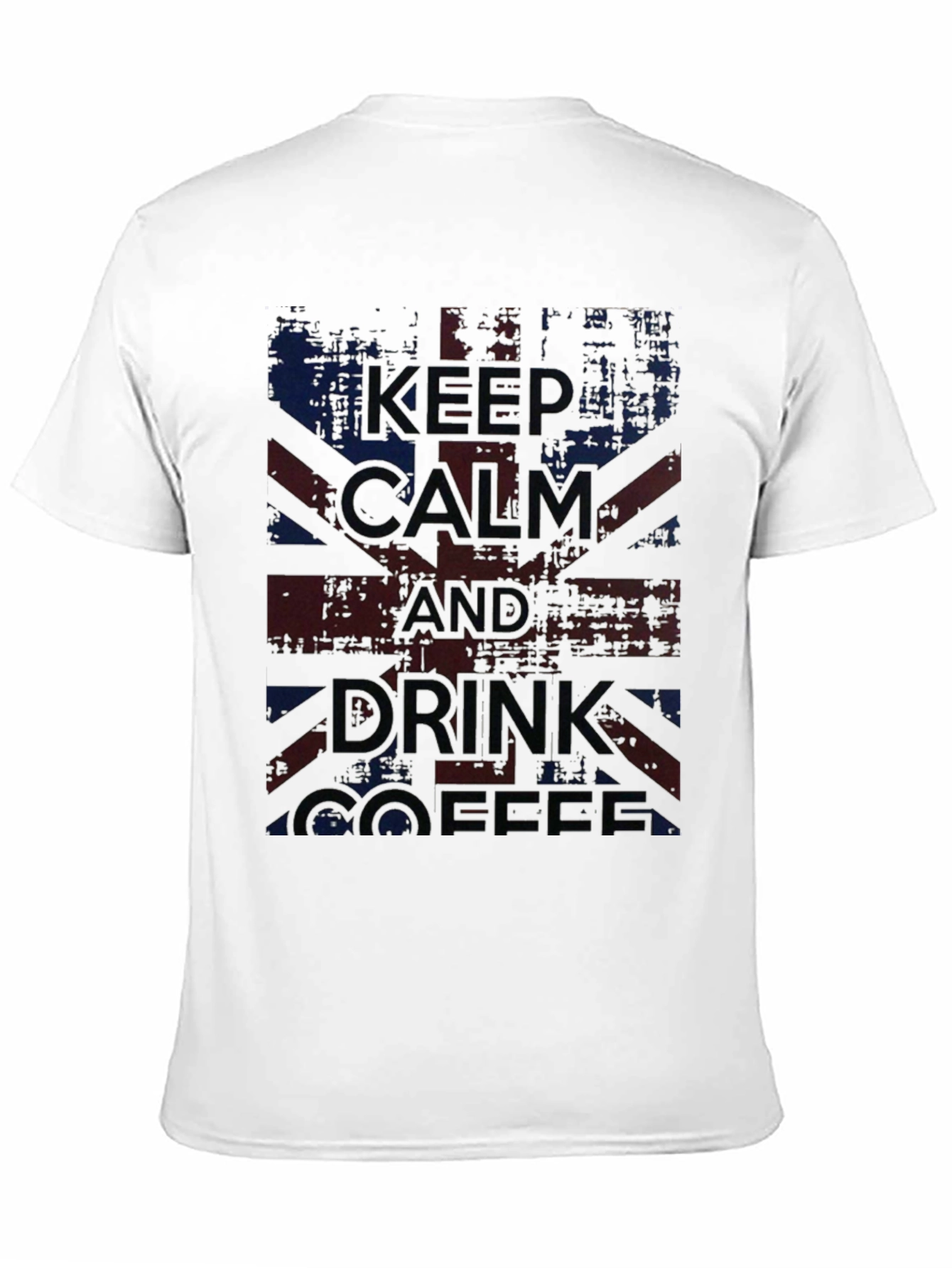 Keep Calm and Drink Coffee - British Flag T-Shirt