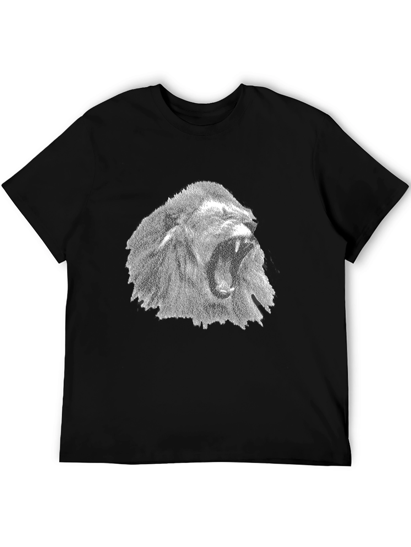 Lion Graphic Tee - Black