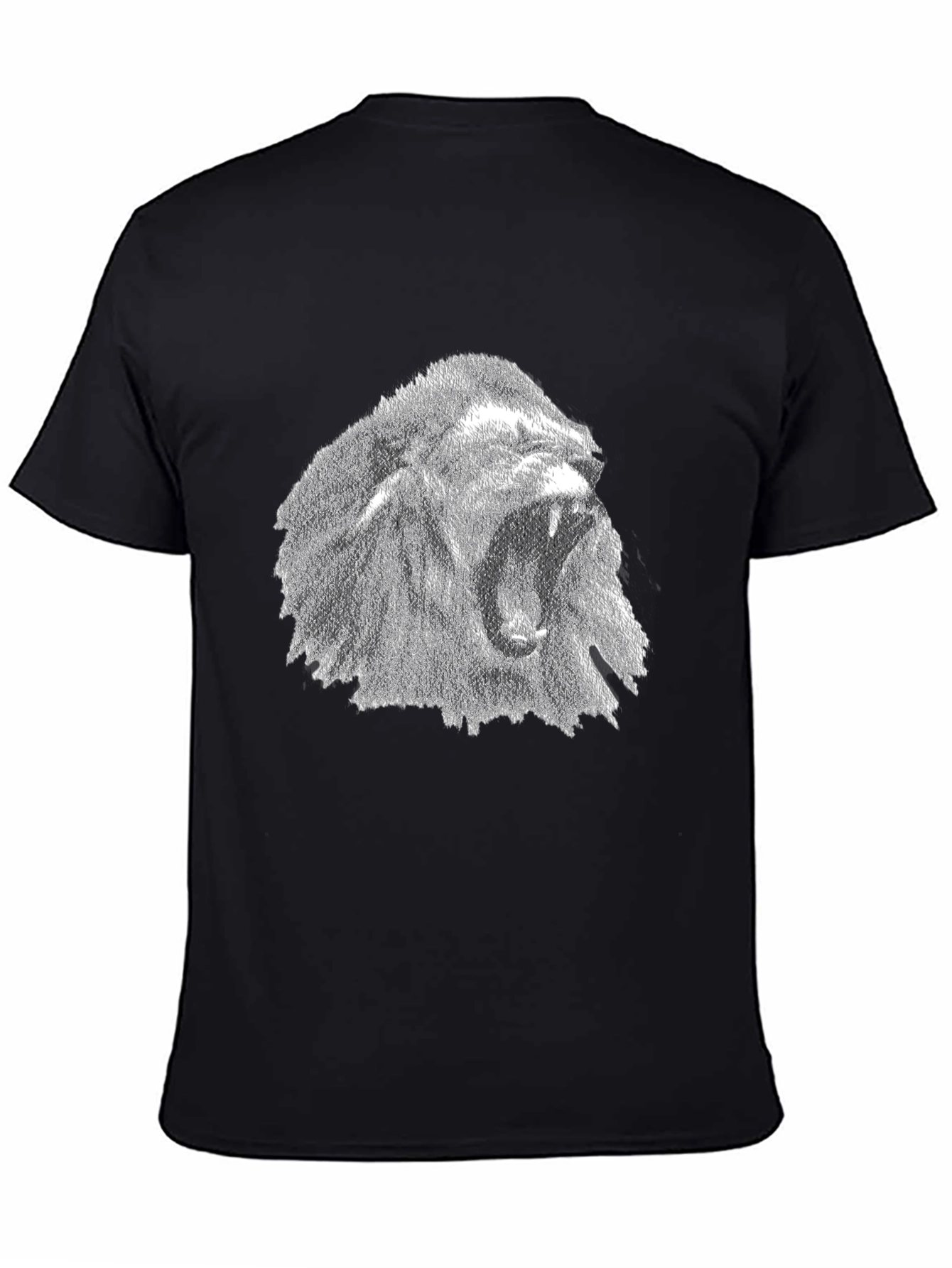 Lion Graphic Tee - Black