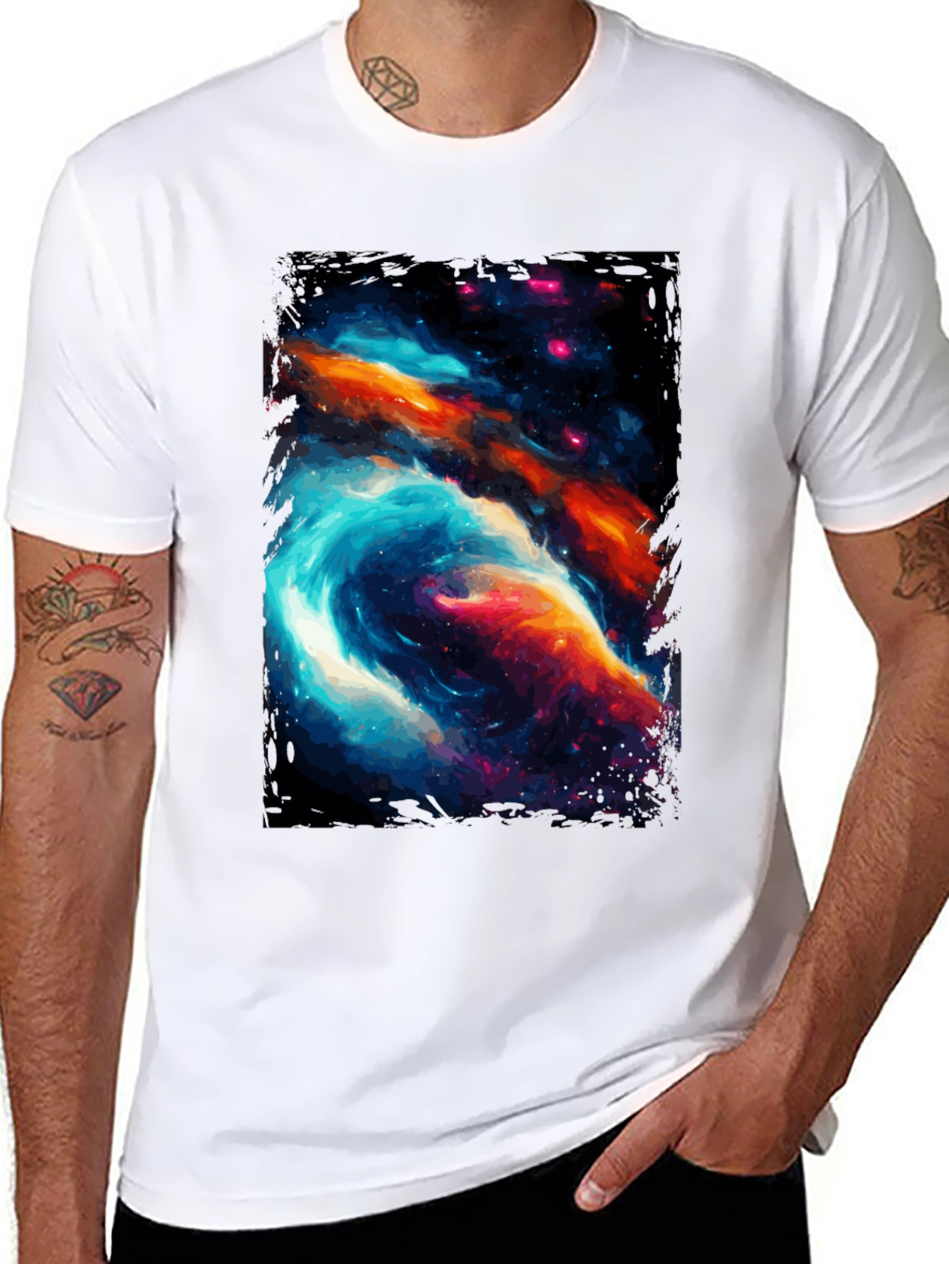 Nebula Graphic Black T-Shirt