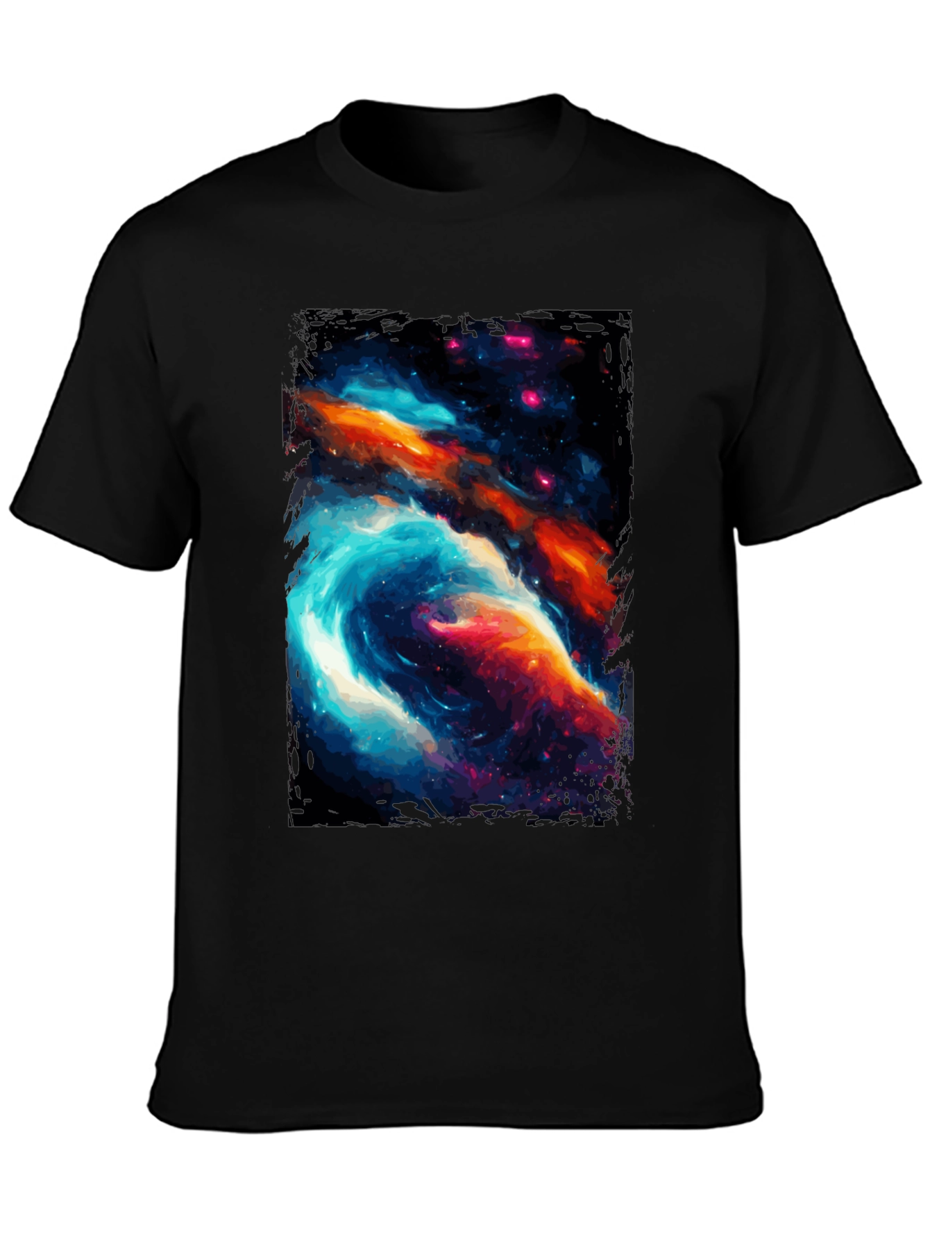 Nebula Graphic Black T-Shirt