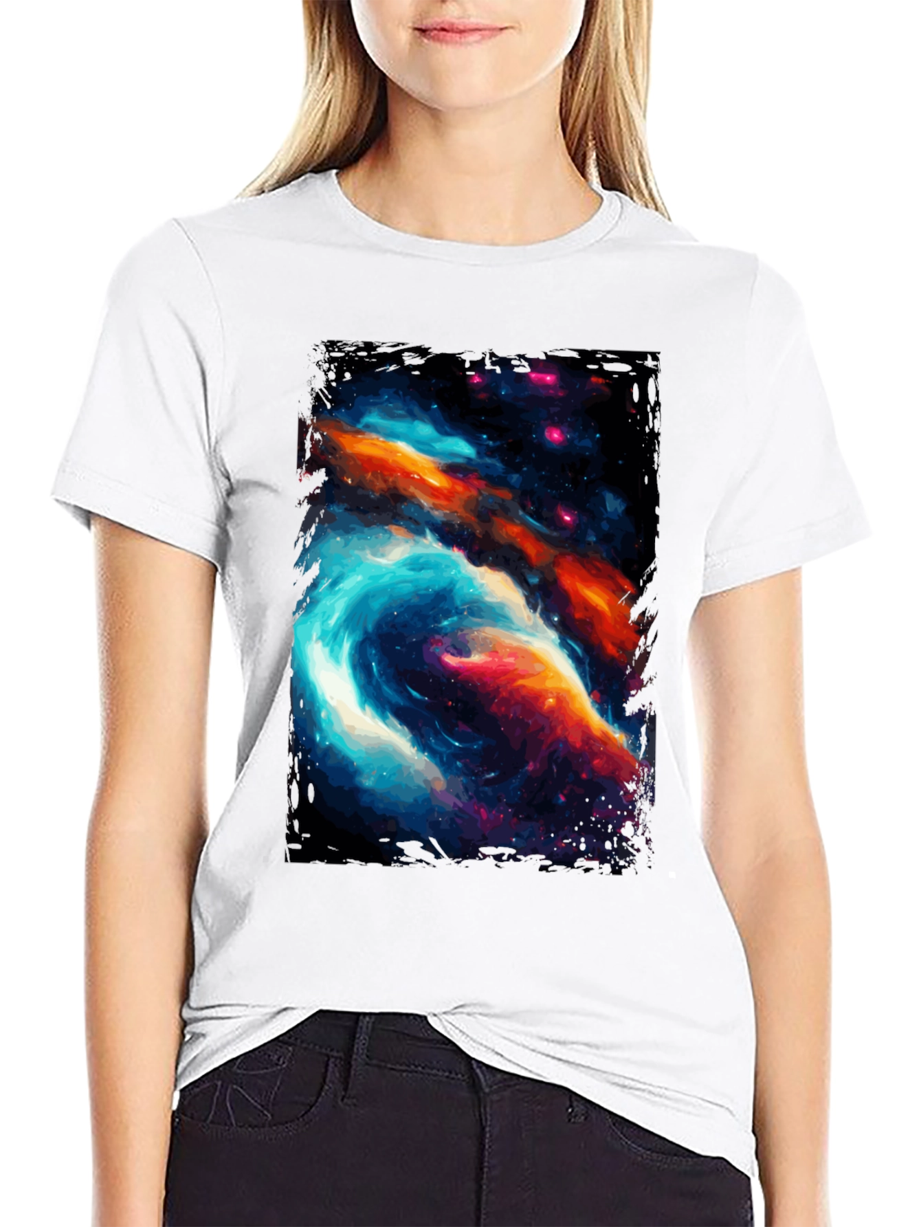 Nebula Graphic Black T-Shirt