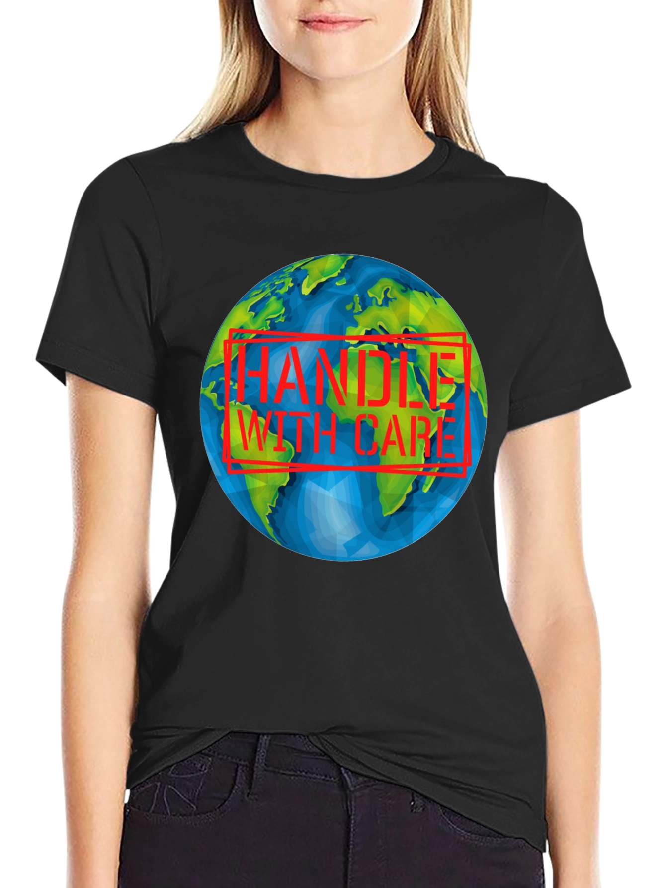 Handle with Care Earth Graphic T-Shirt