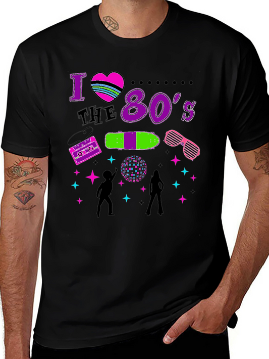I Love the 80s Retro Graphic Tee