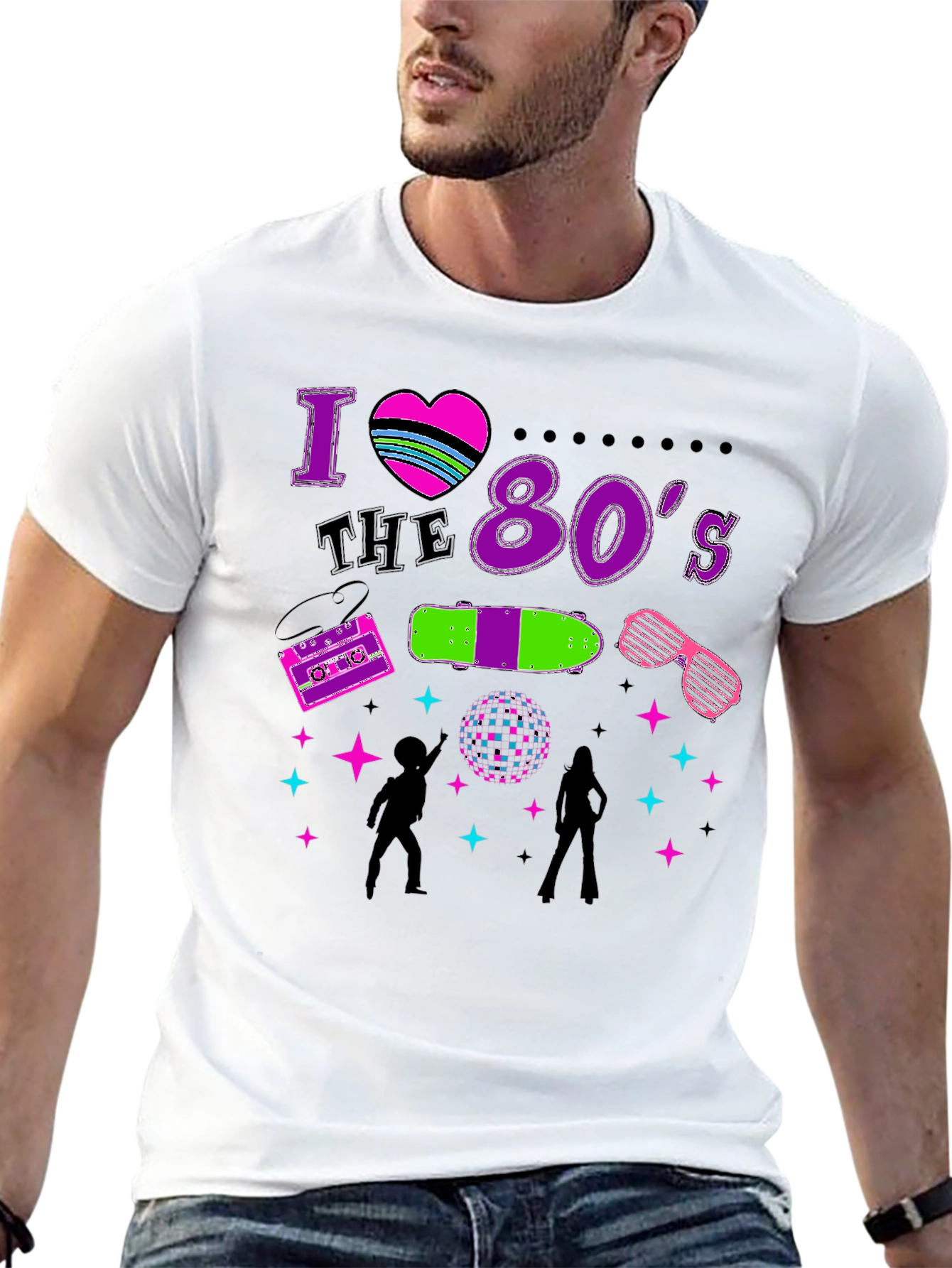 I Love the 80s Retro Graphic Tee