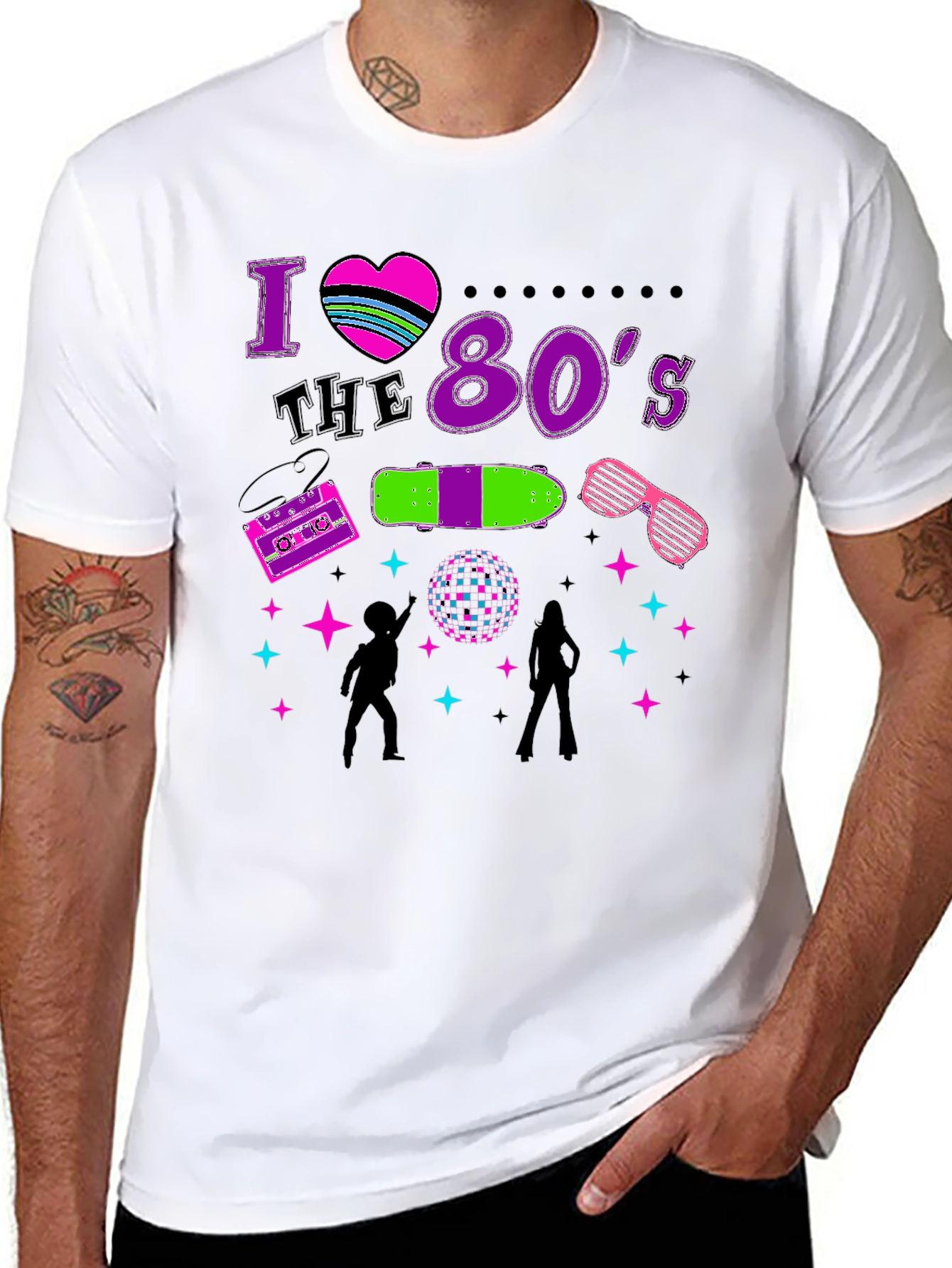 I Love the 80s Retro Graphic Tee