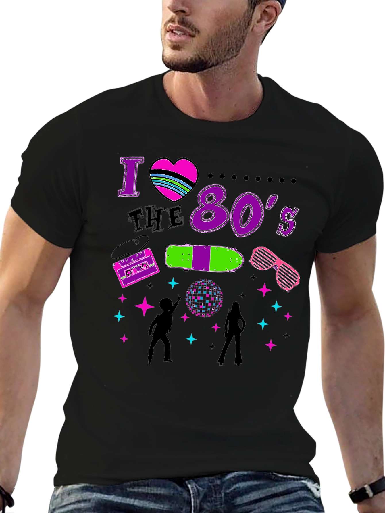 I Love the 80s Retro Graphic Tee