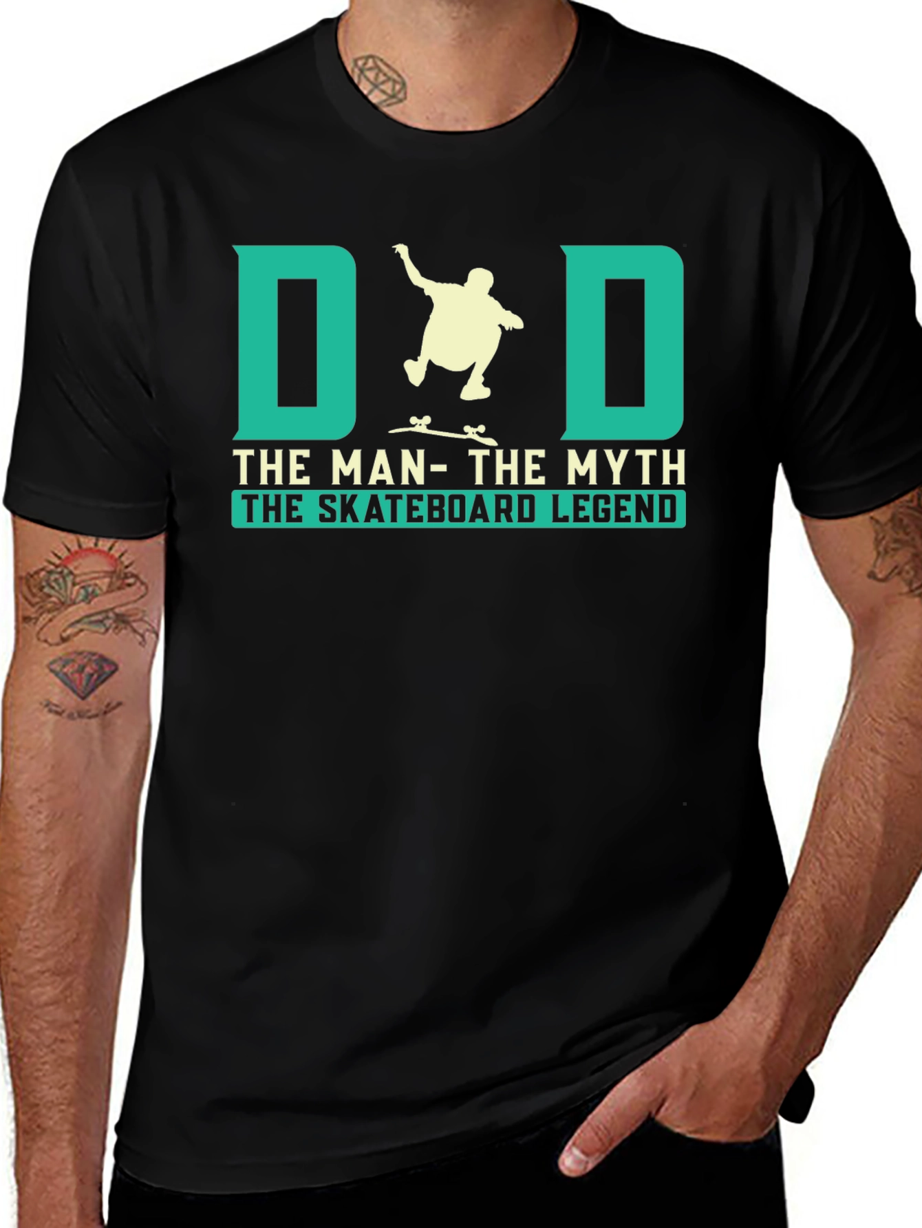 Dad Skateboard Legend Graphic T-Shirt