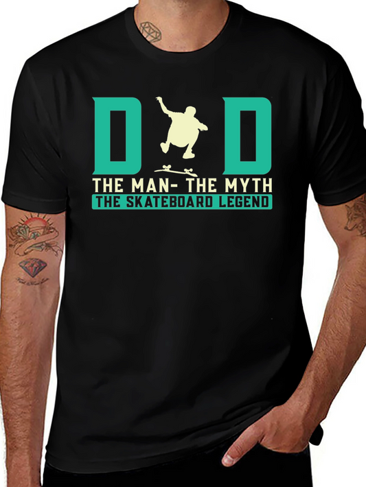 Dad Skateboard Legend Graphic T-Shirt