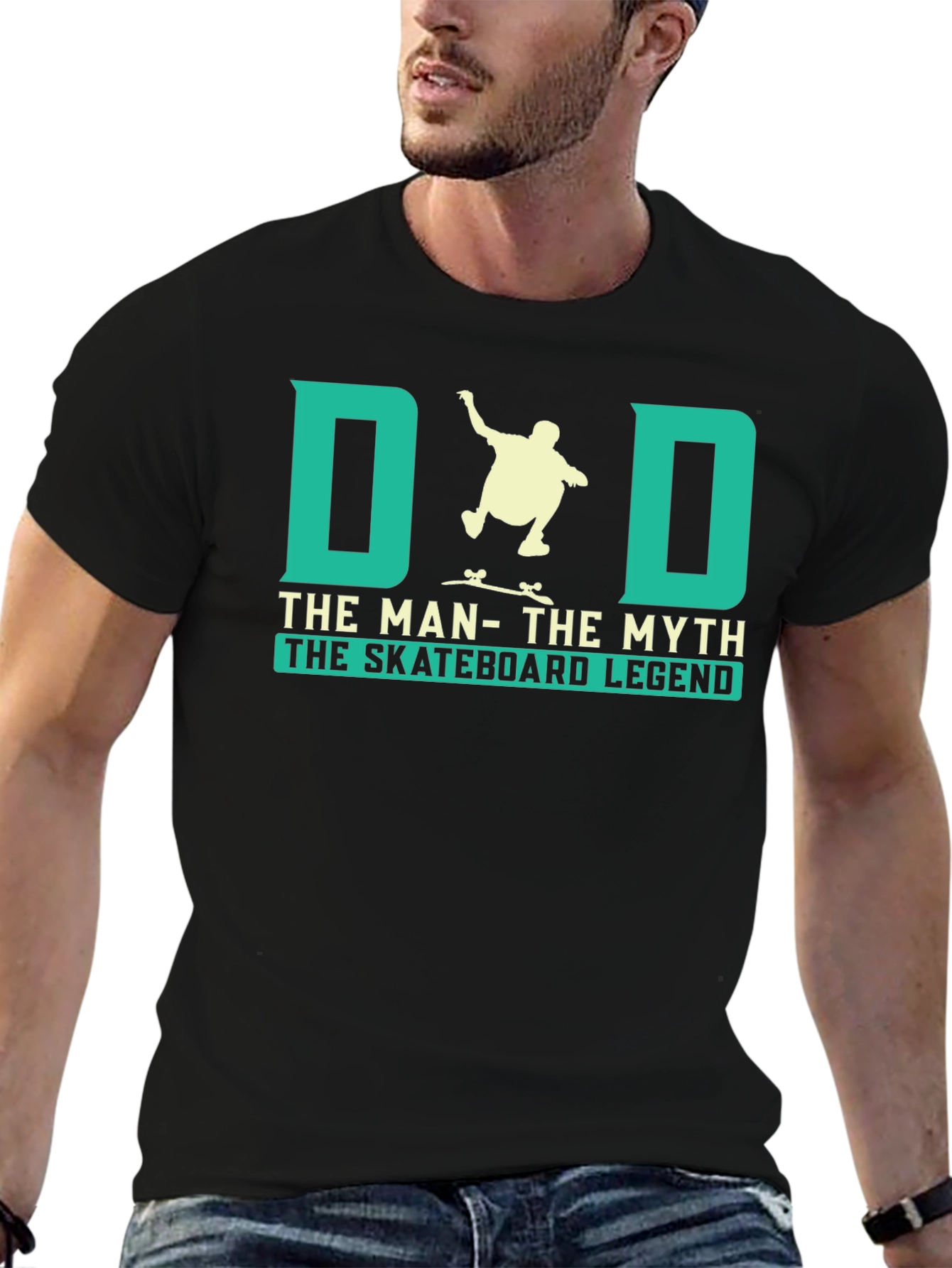 Dad Skateboard Legend Graphic T-Shirt