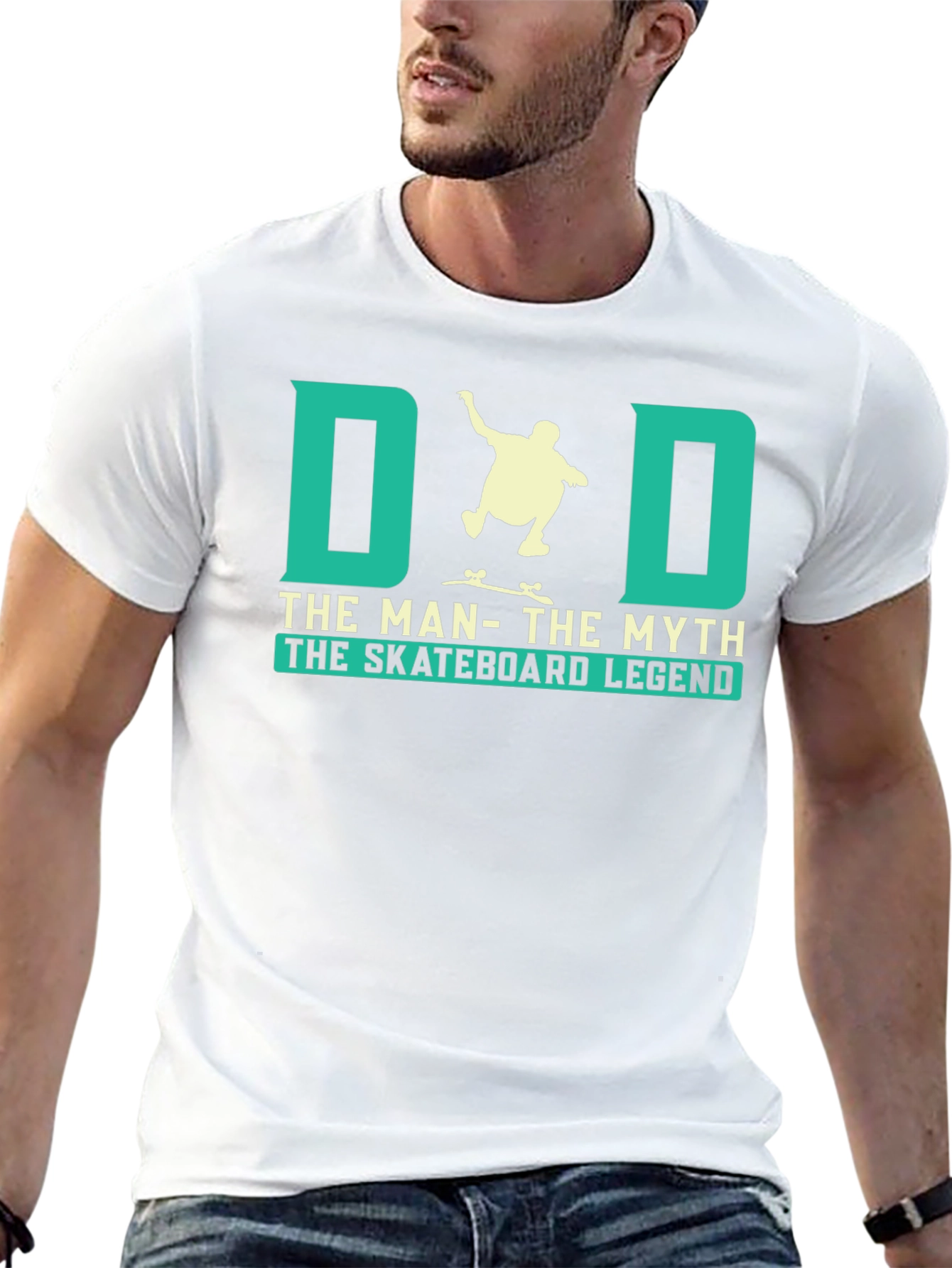 Dad Skateboard Legend Graphic T-Shirt