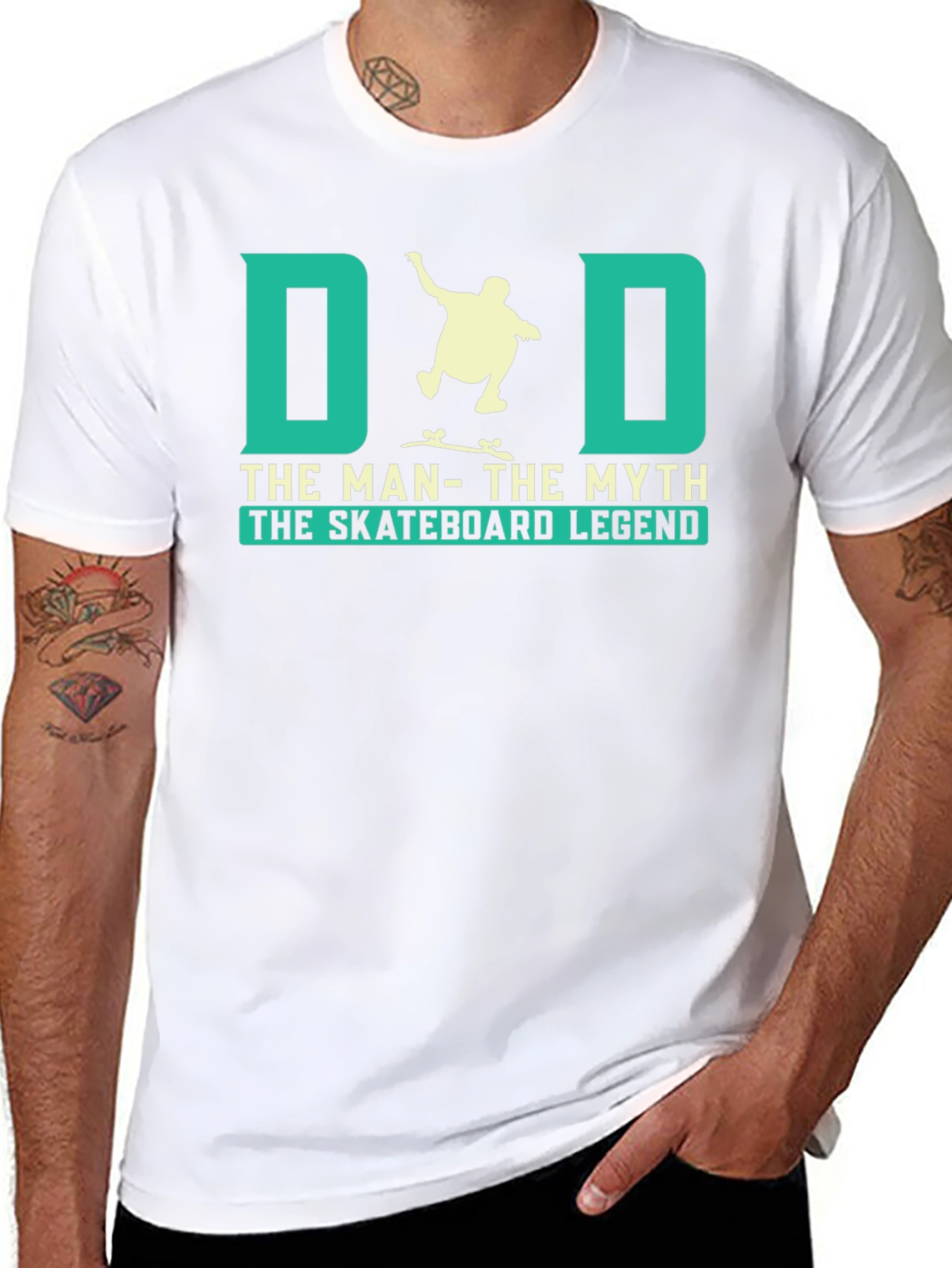 Dad Skateboard Legend Graphic T-Shirt