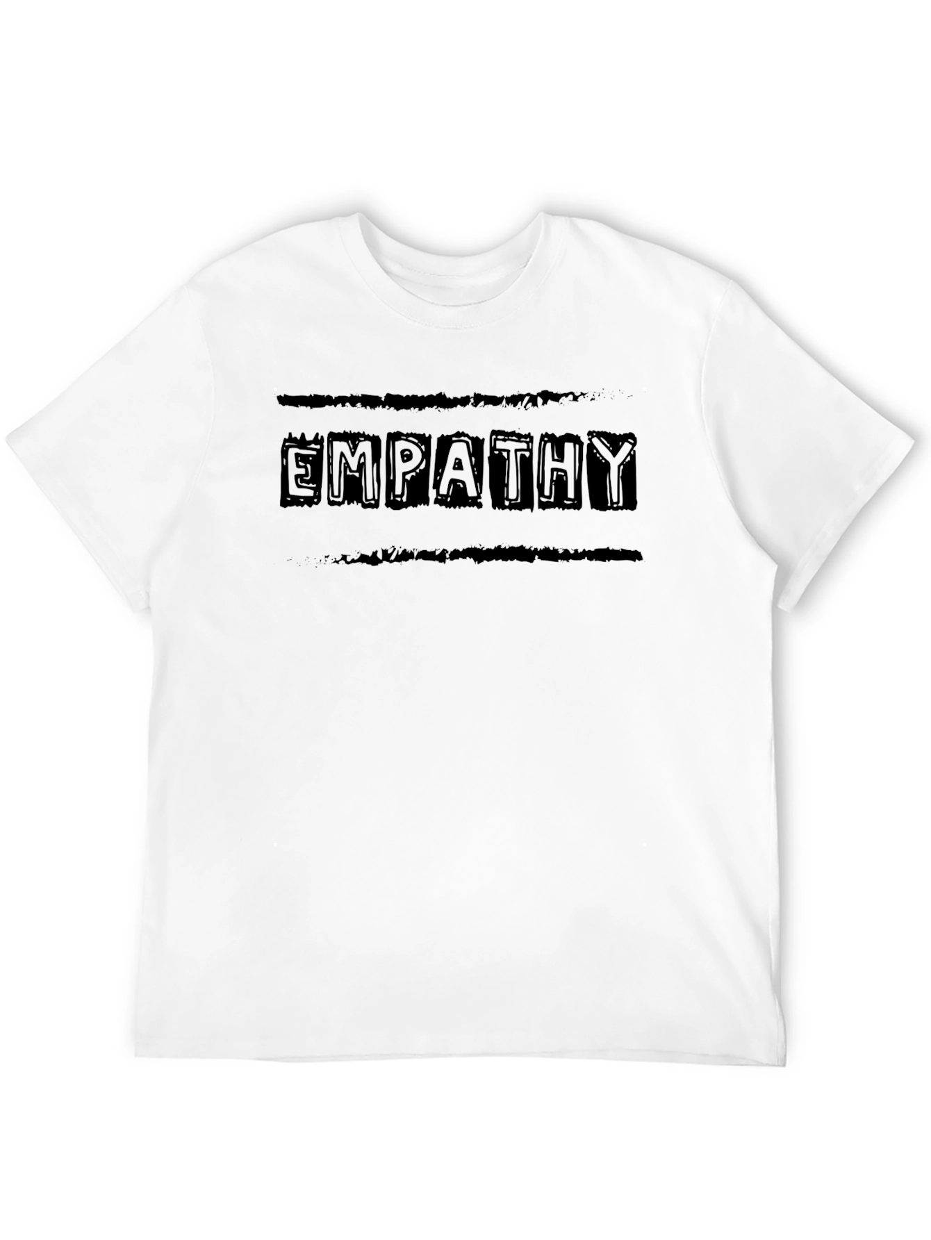 Empathy Graphic Tee - Soft Black Cotton T-Shirt