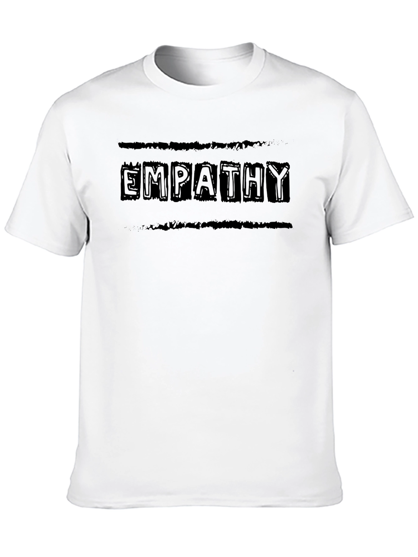 Empathy Graphic Tee - Soft Black Cotton T-Shirt