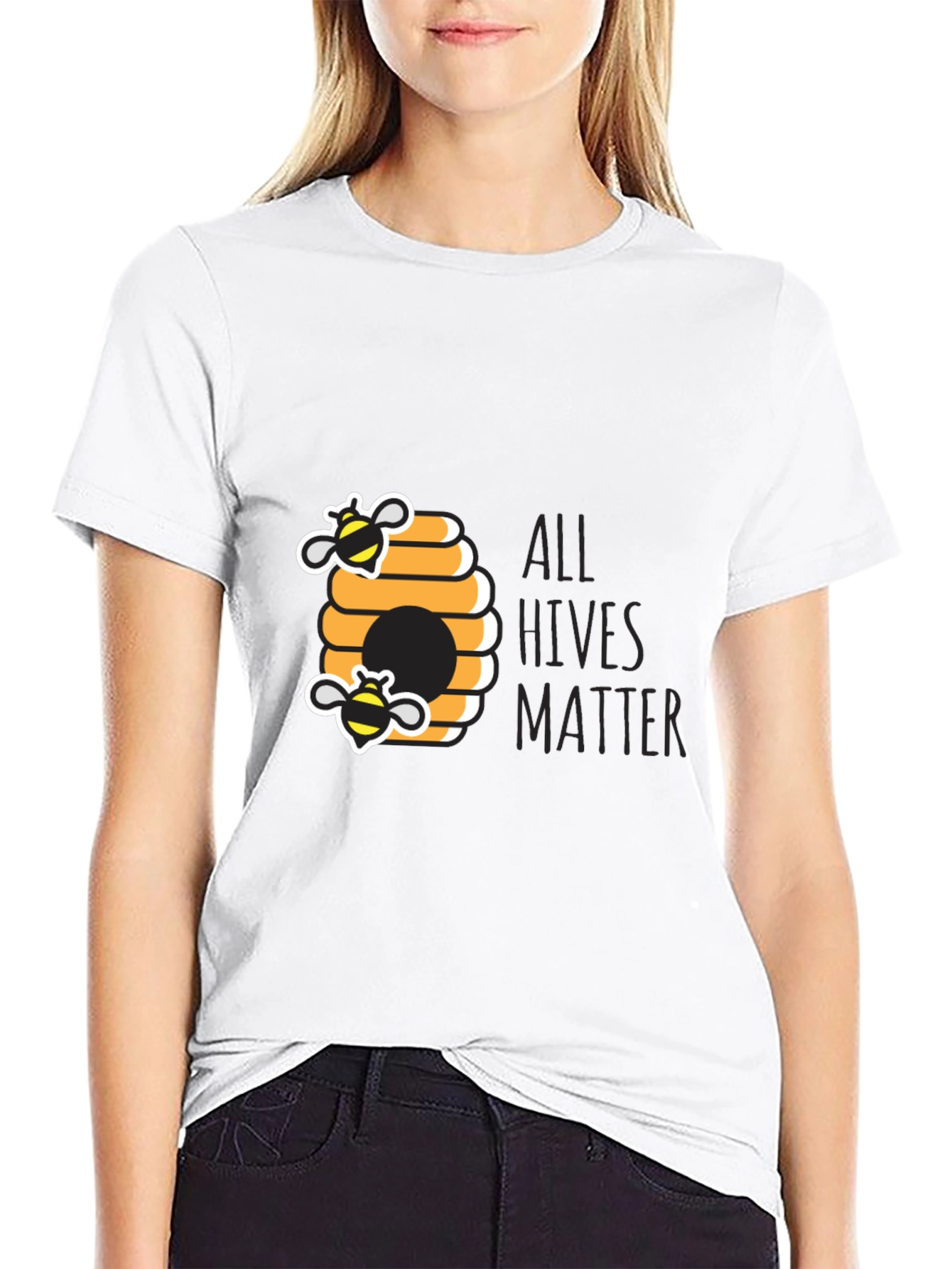 All Hives Matter Tee - Black Crew Neck