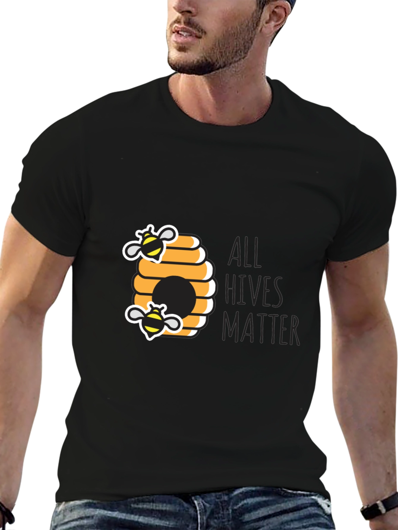 All Hives Matter Tee - Black Crew Neck