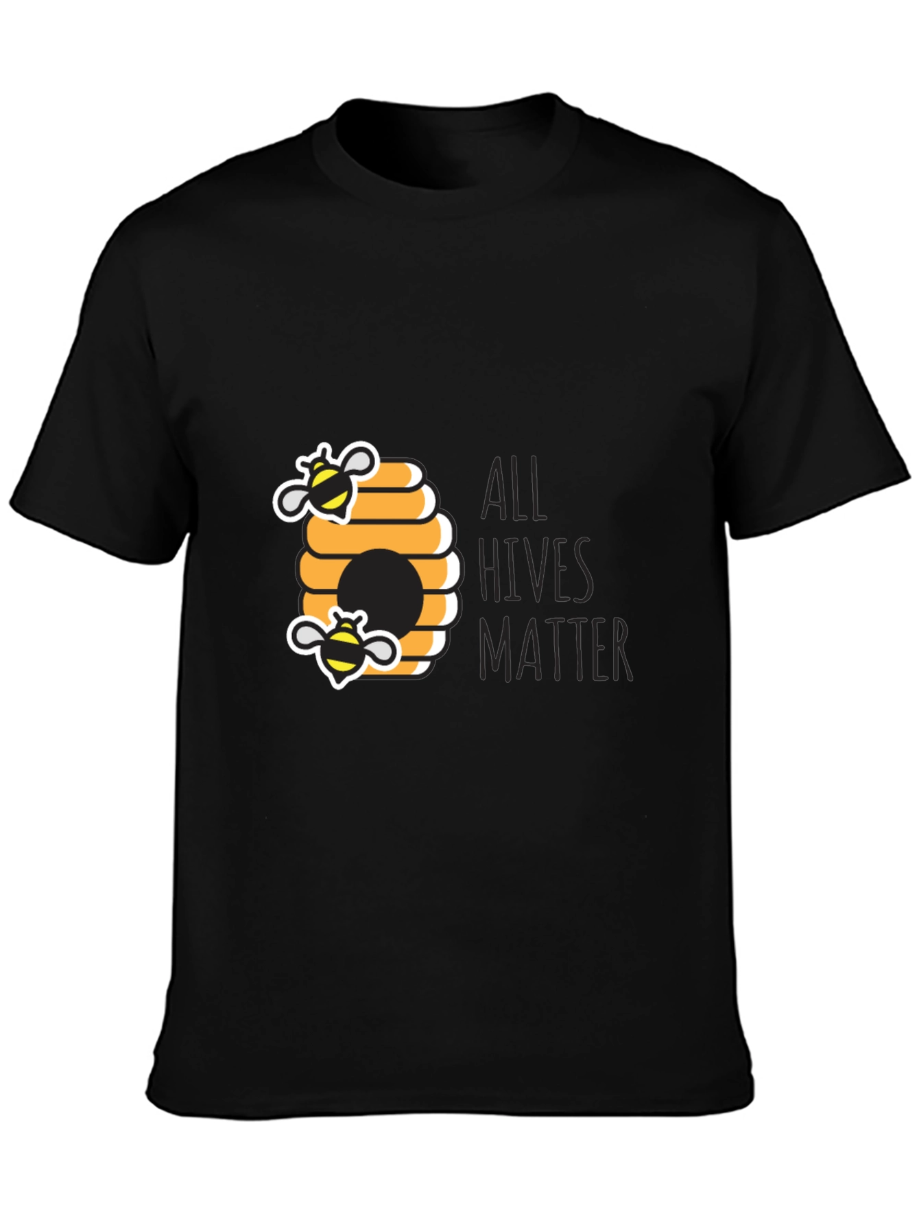 All Hives Matter Tee - Black Crew Neck