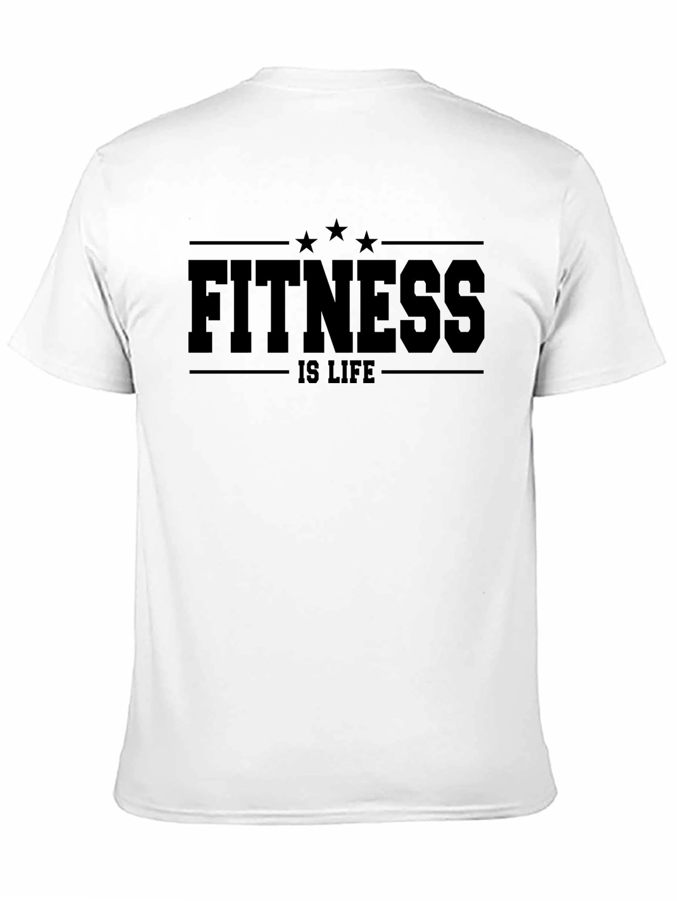 Fitness is Life Black T-Shirt