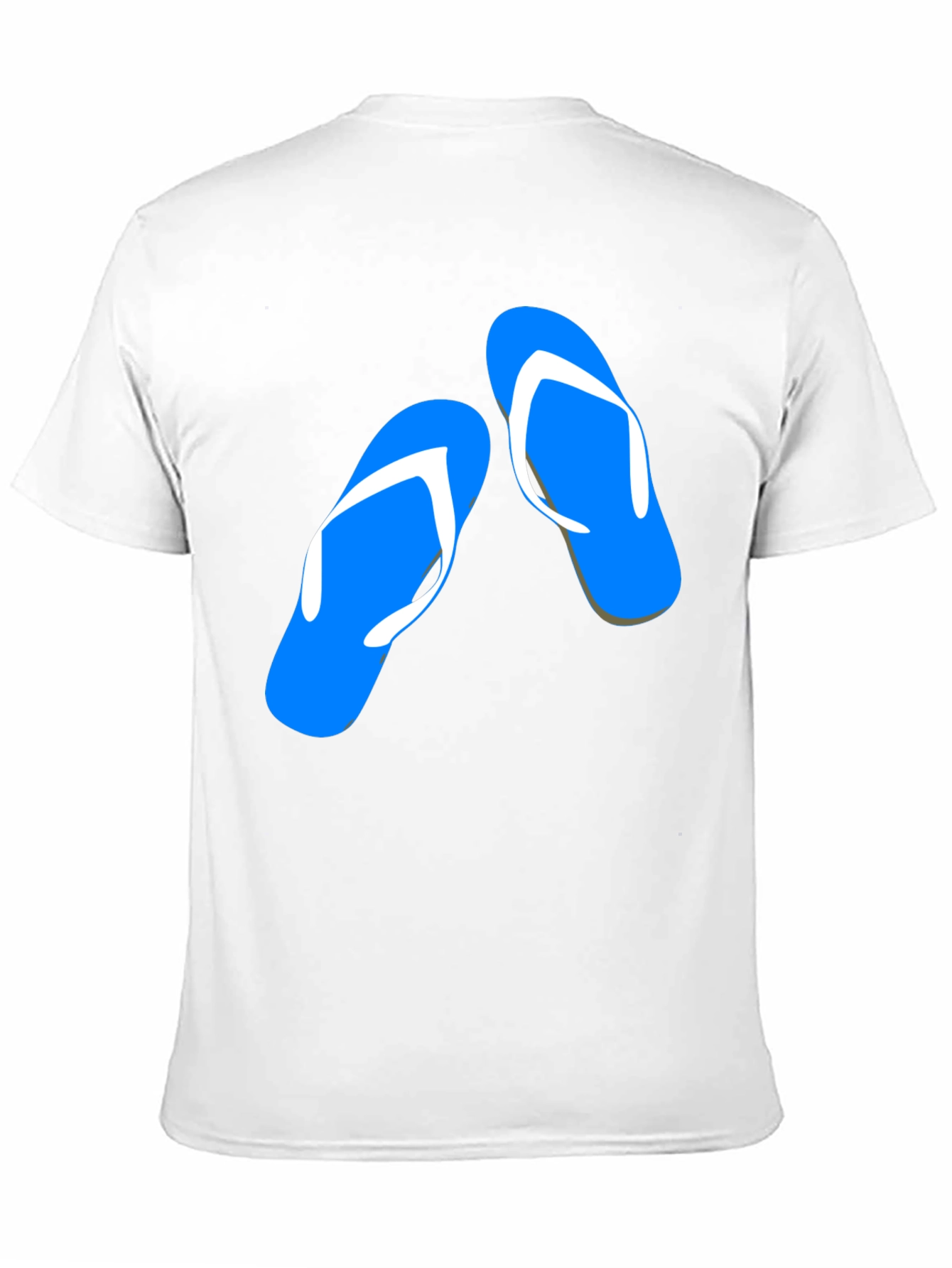 Summer Flip Flop Graphic Tee - Black Cotton T-Shirt