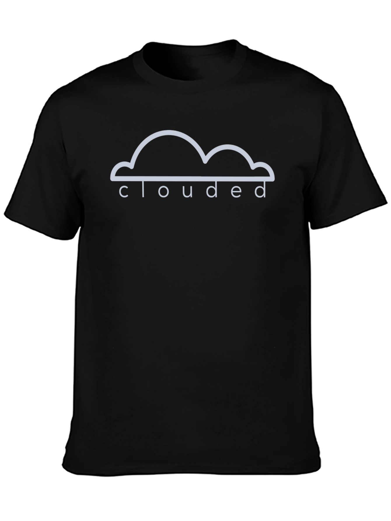 Clouded Graphic Tee - Modern Black T-Shirt