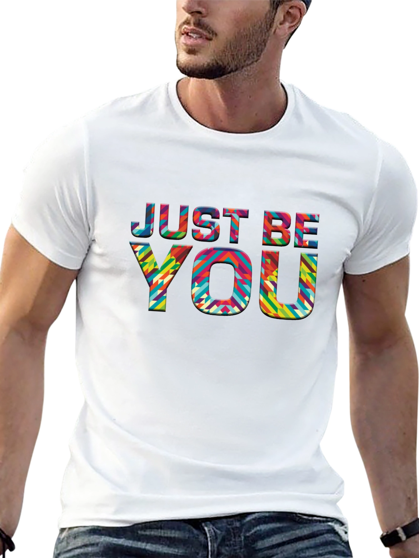 Just Be You Graphic Tee - Stylish Black T-Shirt