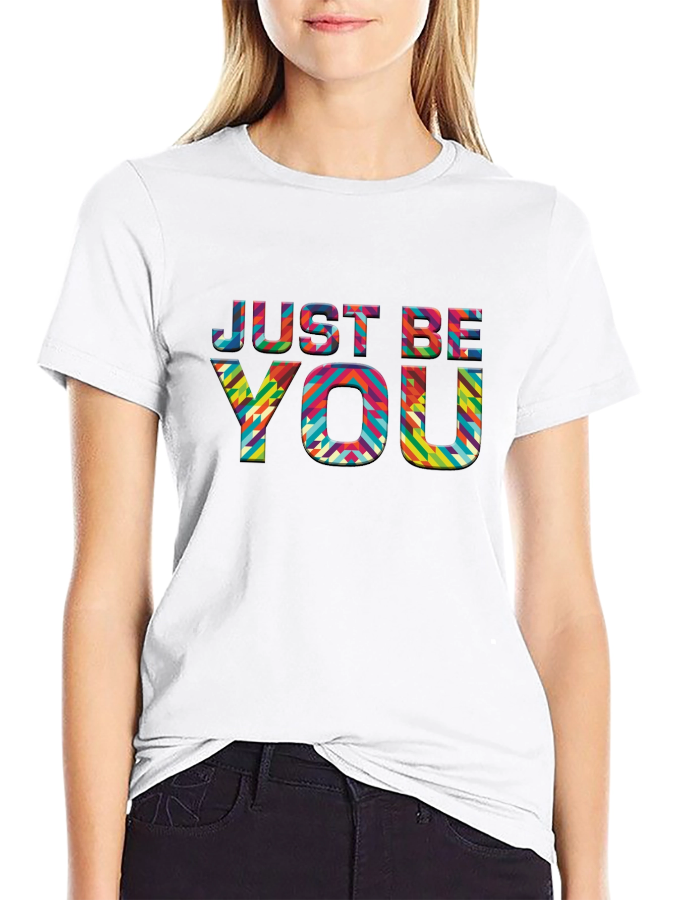 Just Be You Graphic Tee - Stylish Black T-Shirt