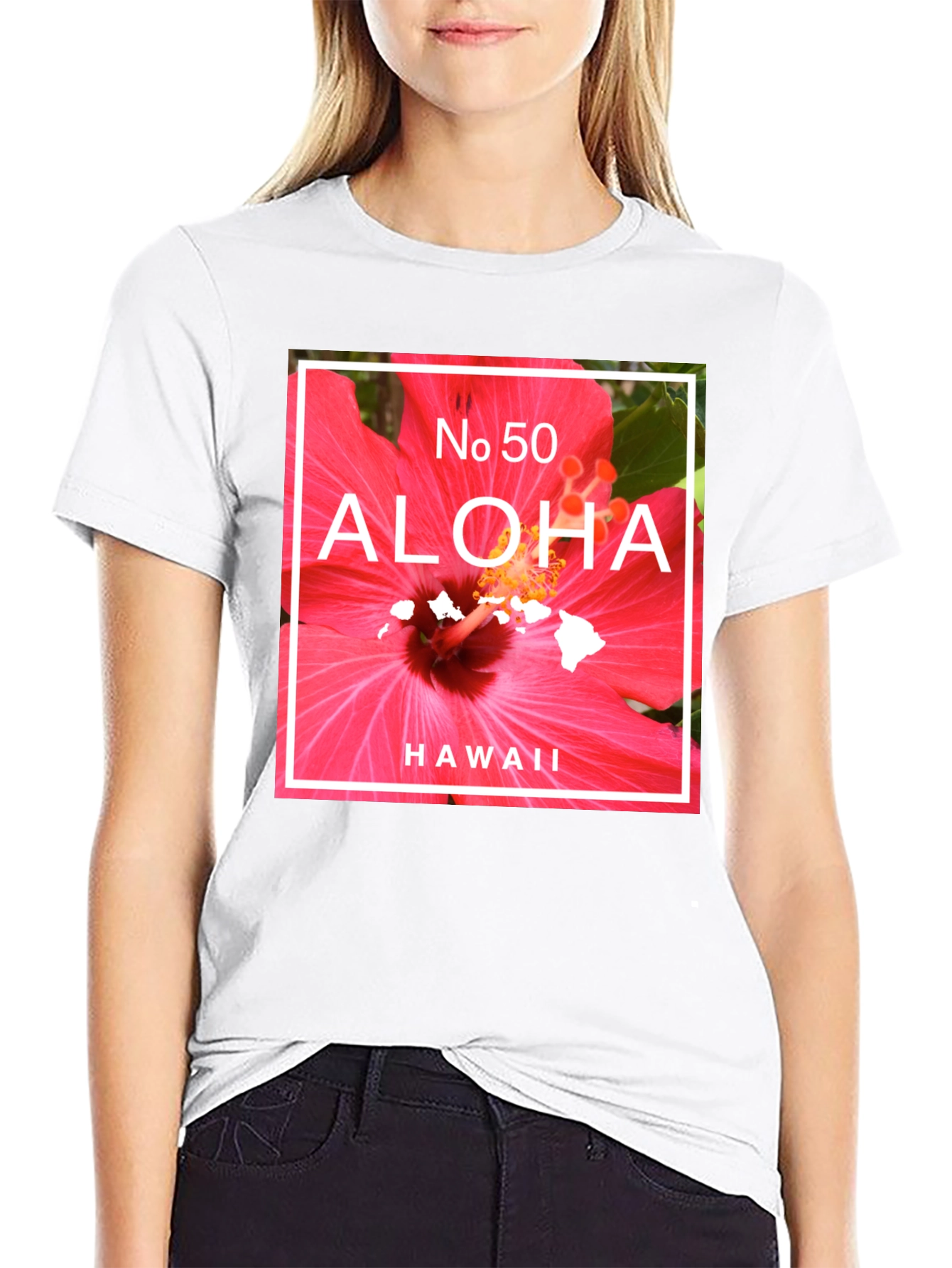 Aloha Hawaii T-Shirt | Tropical Flower Graphic Tee
