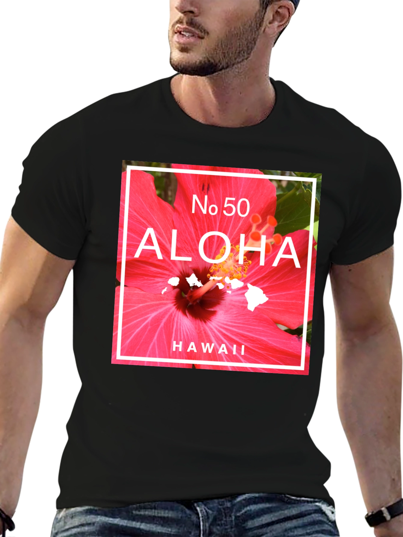 Aloha Hawaii T-Shirt | Tropical Flower Graphic Tee