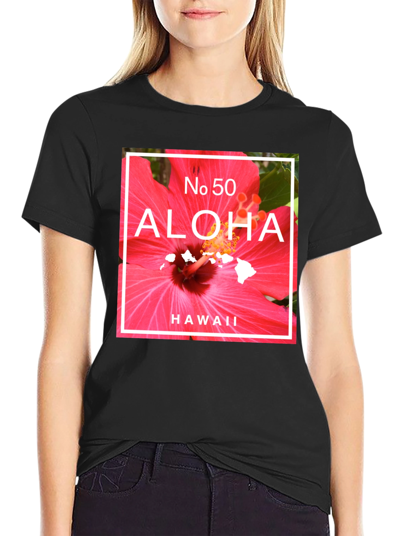 Aloha Hawaii T-Shirt | Tropical Flower Graphic Tee