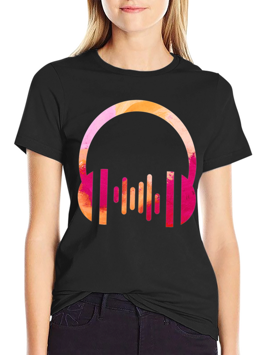 Headphones Music Lover Graphic Tee