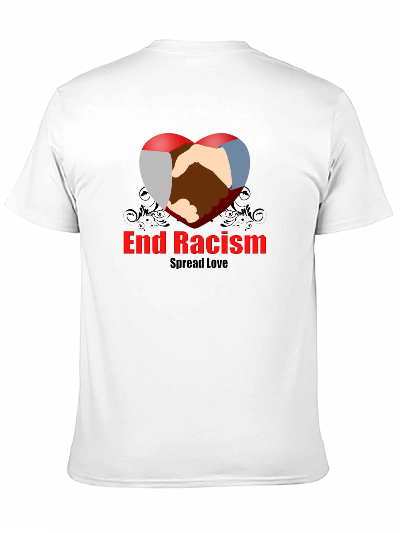 End Racism Spread Love Graphic T-Shirt