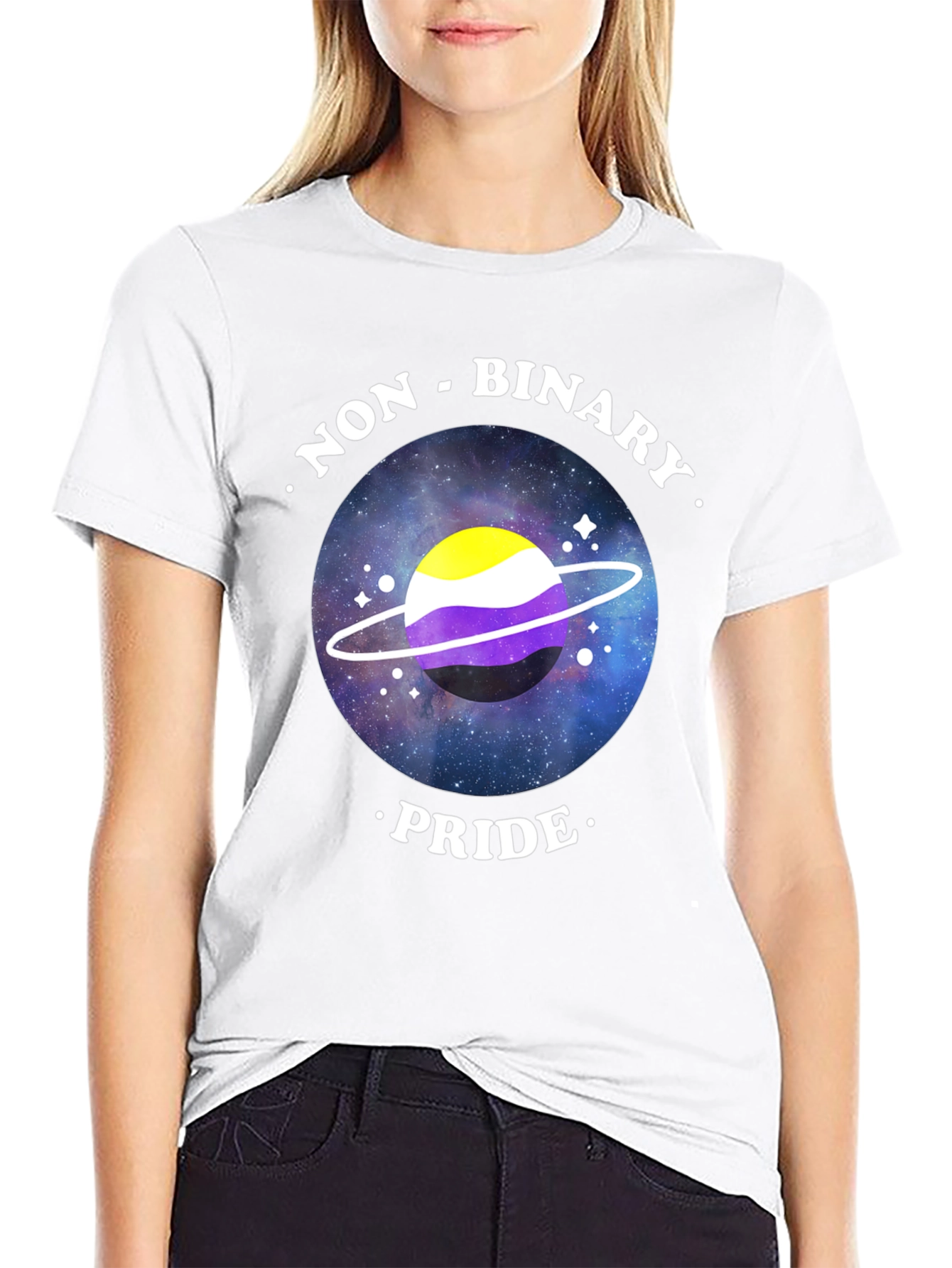 Non Binary Pride Galaxy T-Shirt