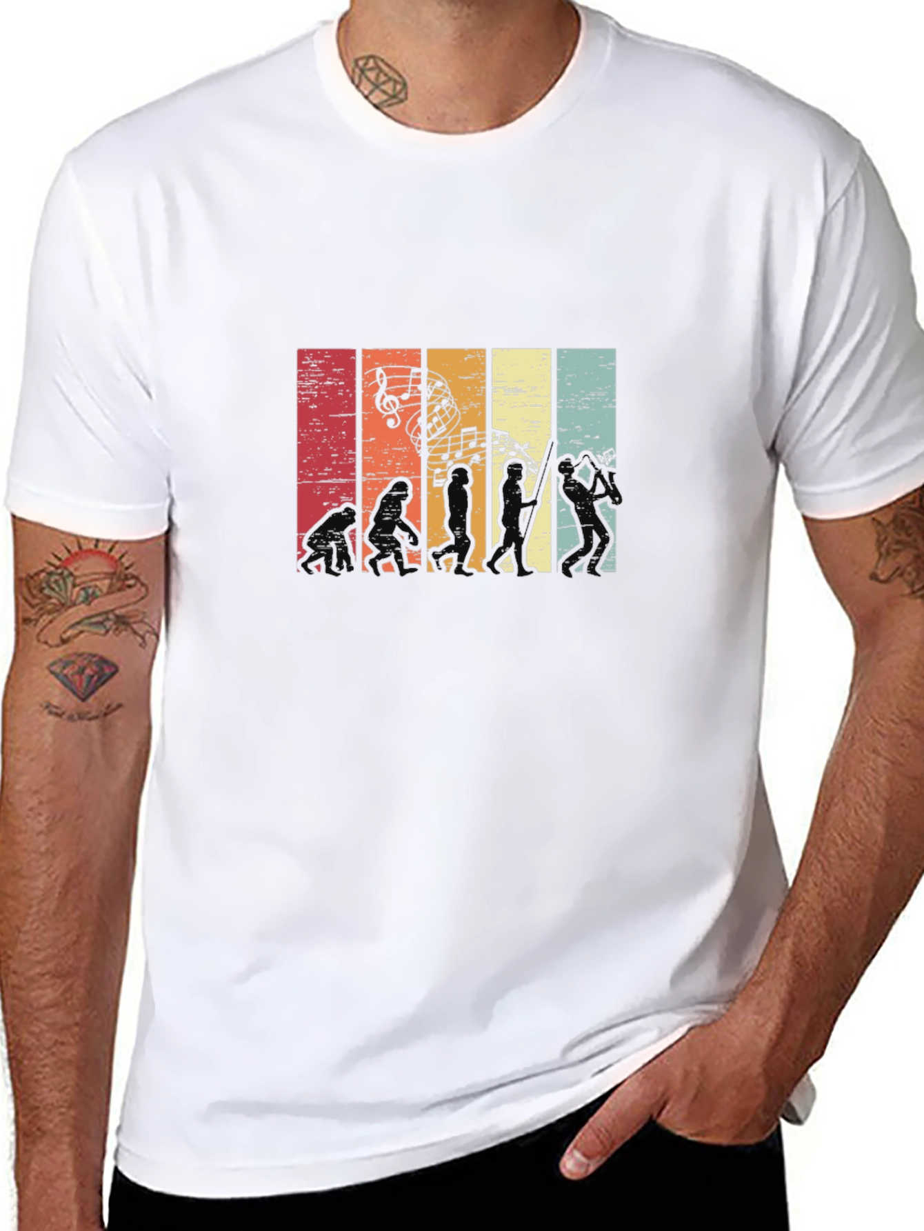 Music Evolution Graphic Tee