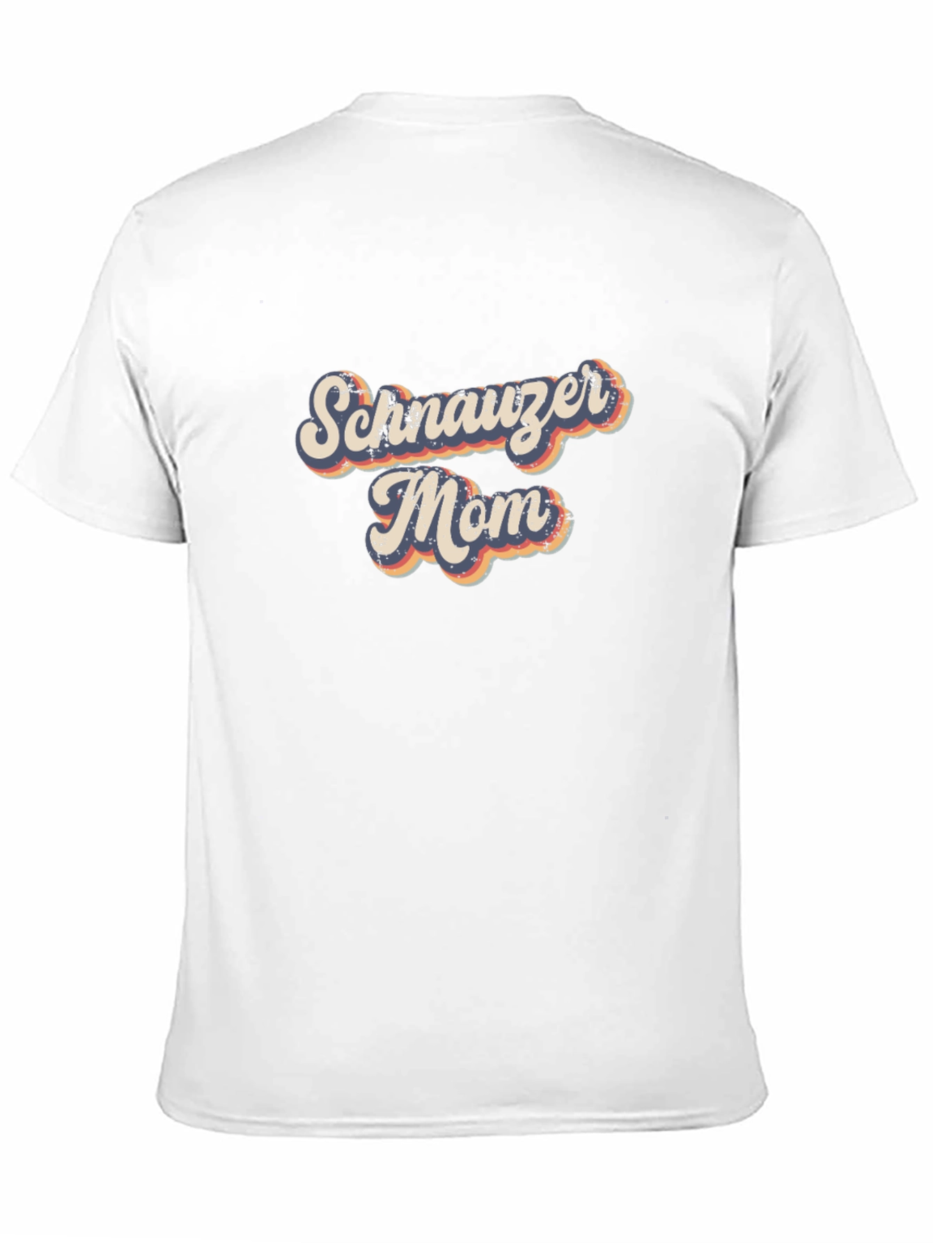 Schnauzer Mom T-Shirt - Retro Style Black Tee