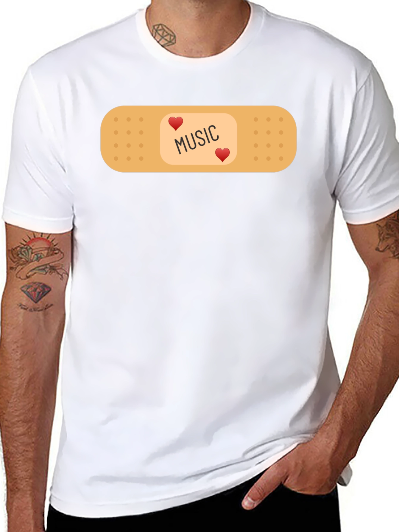 Music Lovers Bandage Tee