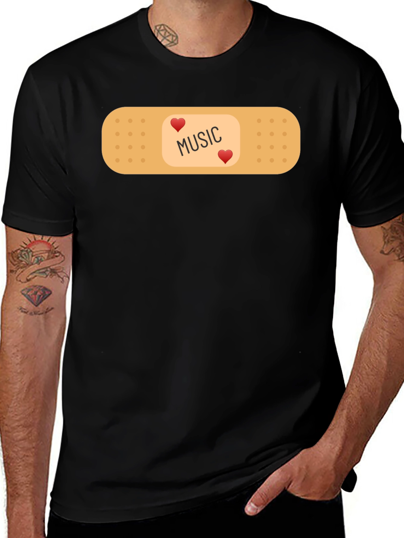 Music Lovers Bandage Tee