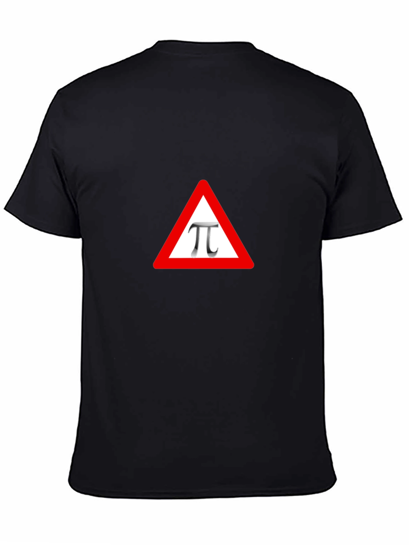 Pi Symbol Triangle Warning Sign Graphic Tee