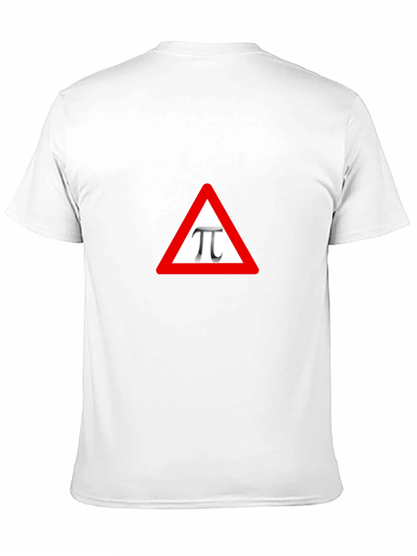 Pi Symbol Triangle Warning Sign Graphic Tee