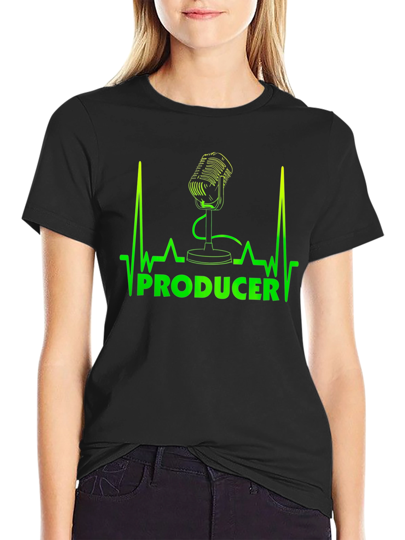 Producer Microphone Heartbeat T-Shirt