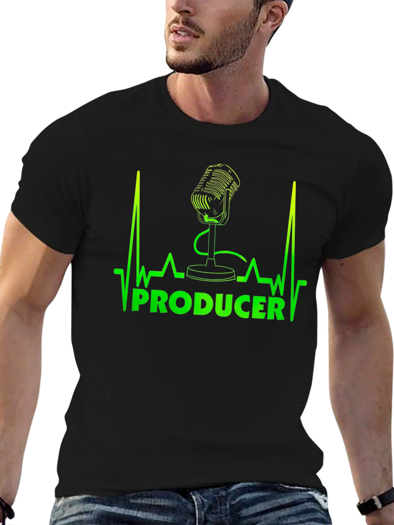Producer Microphone Heartbeat T-Shirt